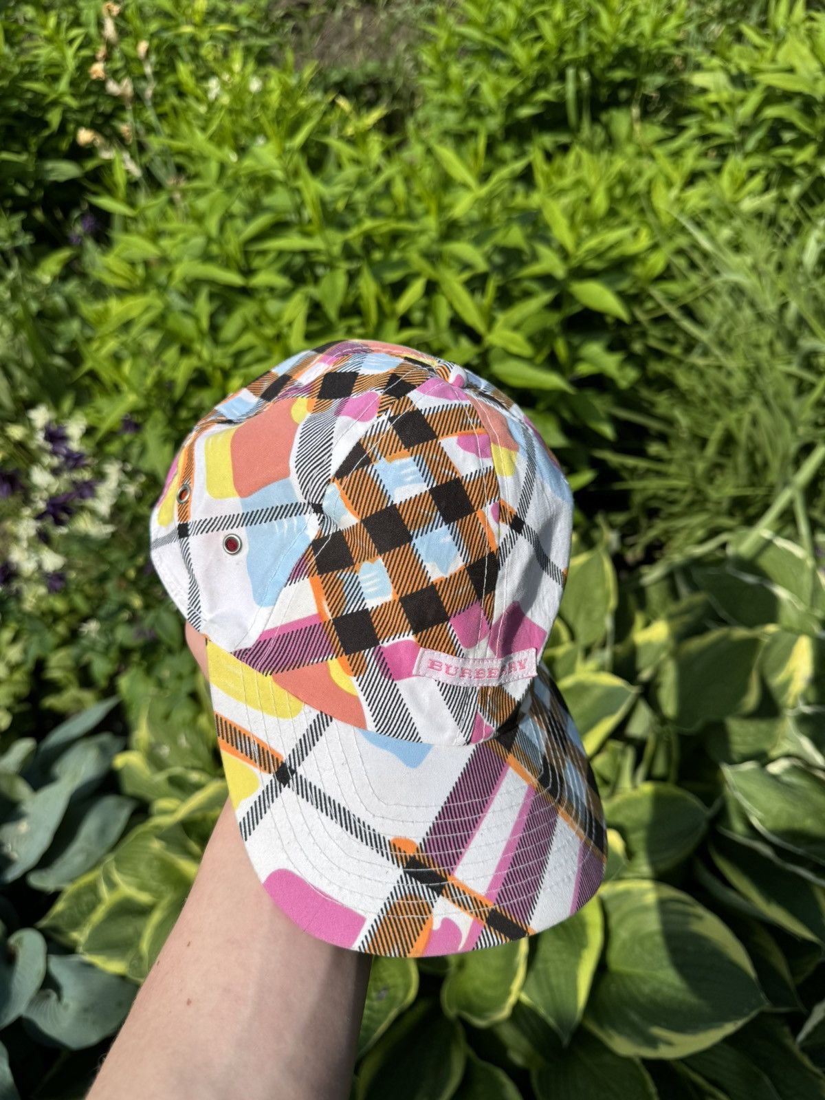 Burberry × Vintage Vintage Burberry Y2K camo Nova Check rare cap luxury Size ONE SIZE - 9 Thumbnail