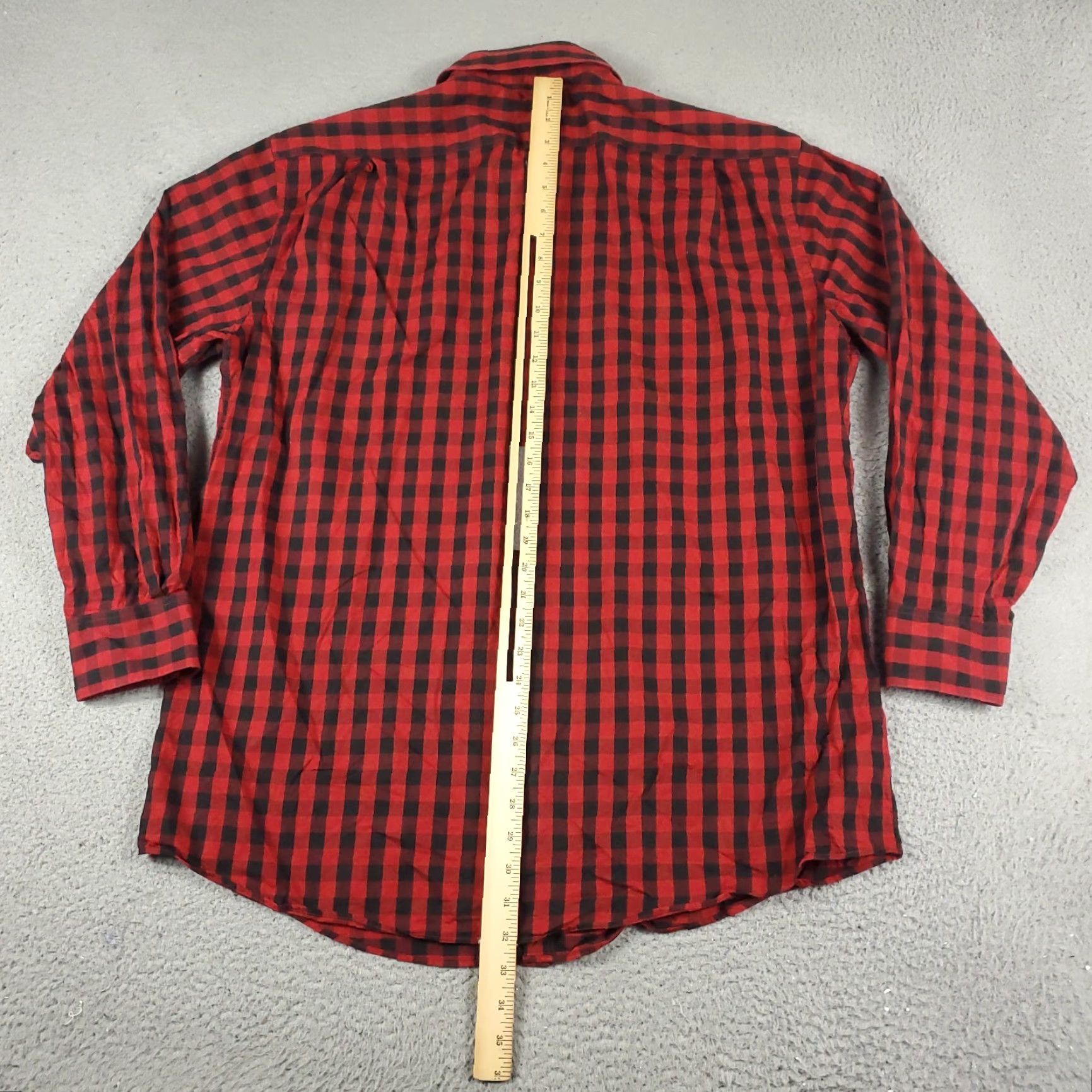 Tommy Hilfiger TOMMY HILFIGER Check Button-Up Shirt Mens XL Red Casual Long Sleeve Modern Preppy Size US XL / EU 56 / 4 - 3 Thumbnail