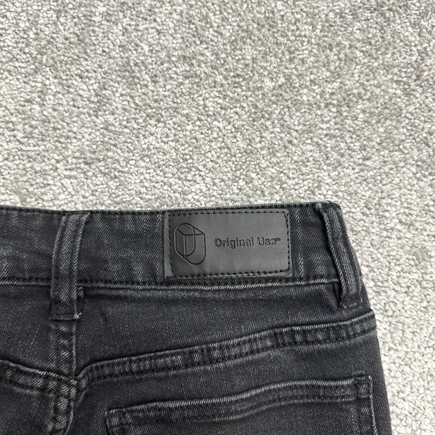 Vintage Original Use Jeans Women Skinny 26 Black Mid Rise Dark Wash 30in Inseam Size 26" / US 2 / IT 38 - 5 Thumbnail