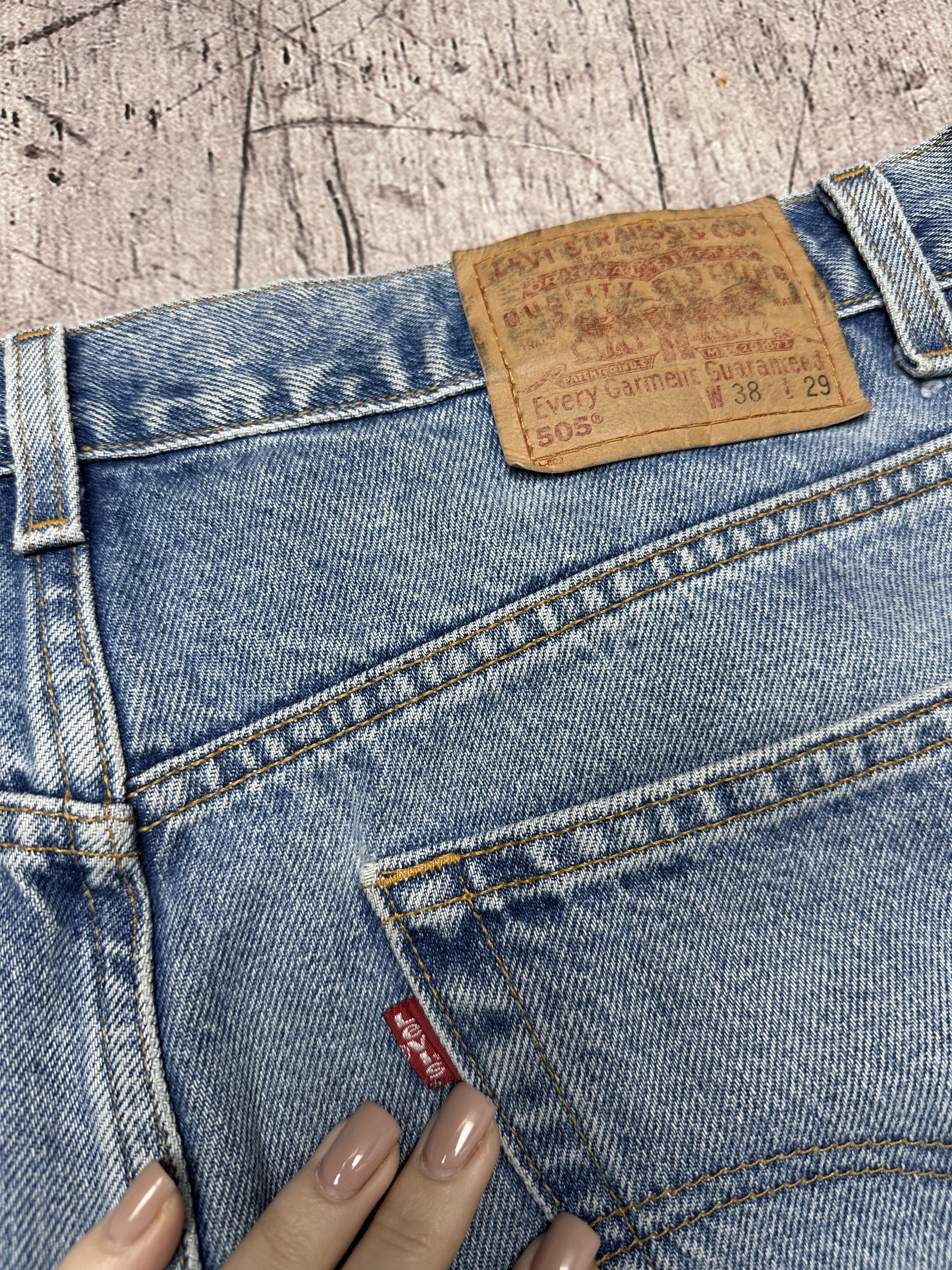 Levi's × Levi's Vintage Clothing Levis 505 90s Vintage Mens Denim Pants Jeans Size US 38 / EU 54 - 3 Thumbnail
