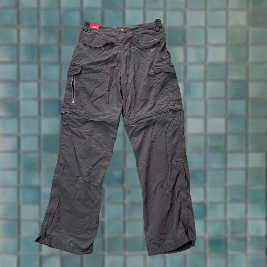 Vintage Craghoppers Pants Mens 34 Gray Convertible Cargo Utility Logo Outdoor Hiking MTB Pants Size US 34 / EU 50 - 1 Thumbnail