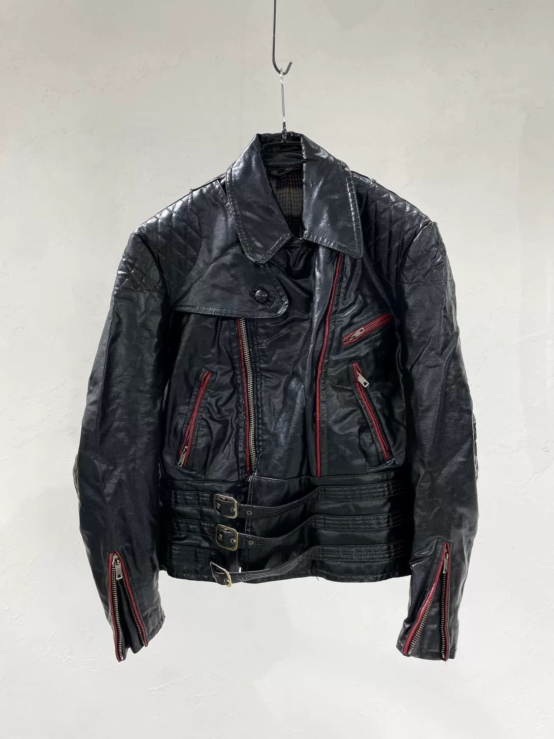 Vintage Vintage 90s Leather Biker Jacket Size US M / EU 48-50 / 2 - 1 Thumbnail