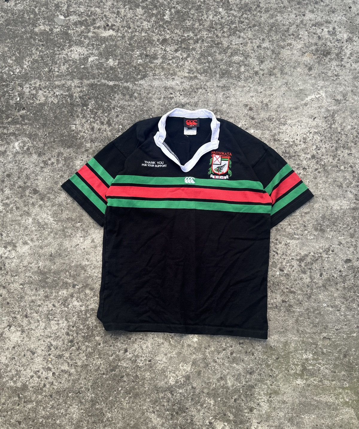 Canterbury of New Zealand × Vintage Vintage Canterbury Waitemata RFC Rugby Jersey Rare M Casaul Size US M / EU 48-50 / 2 - 1 Thumbnail