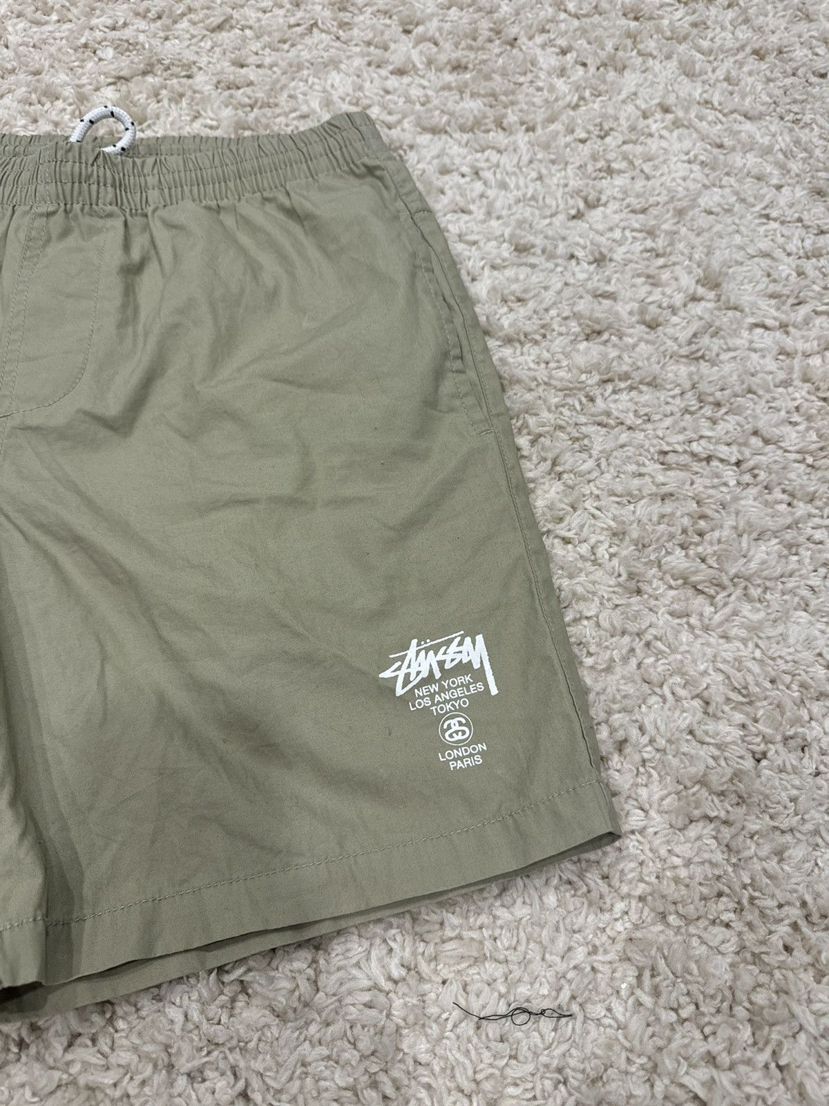 Stussy Vintage Stüssy Swim Shorts Beige Size US 30 / EU 46 - 2 Thumbnail