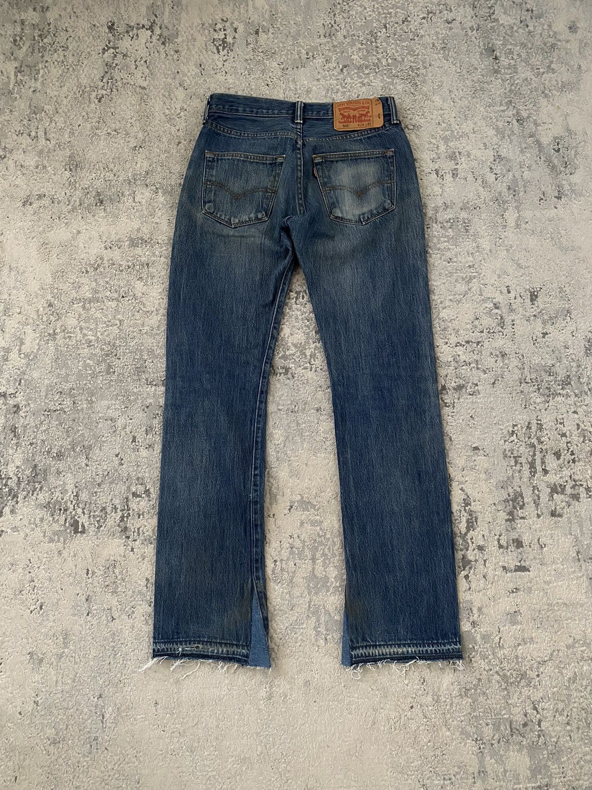 Vintage Levi’s 501 Sun Faded Flared Jeans | Grailed