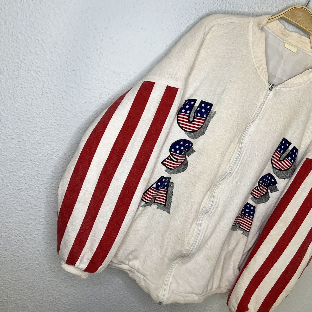 Vintage Vintage The American Way Varsity Bomber Jacket USA Flag 90s Size US L / EU 52-54 / 3 - 3 Thumbnail
