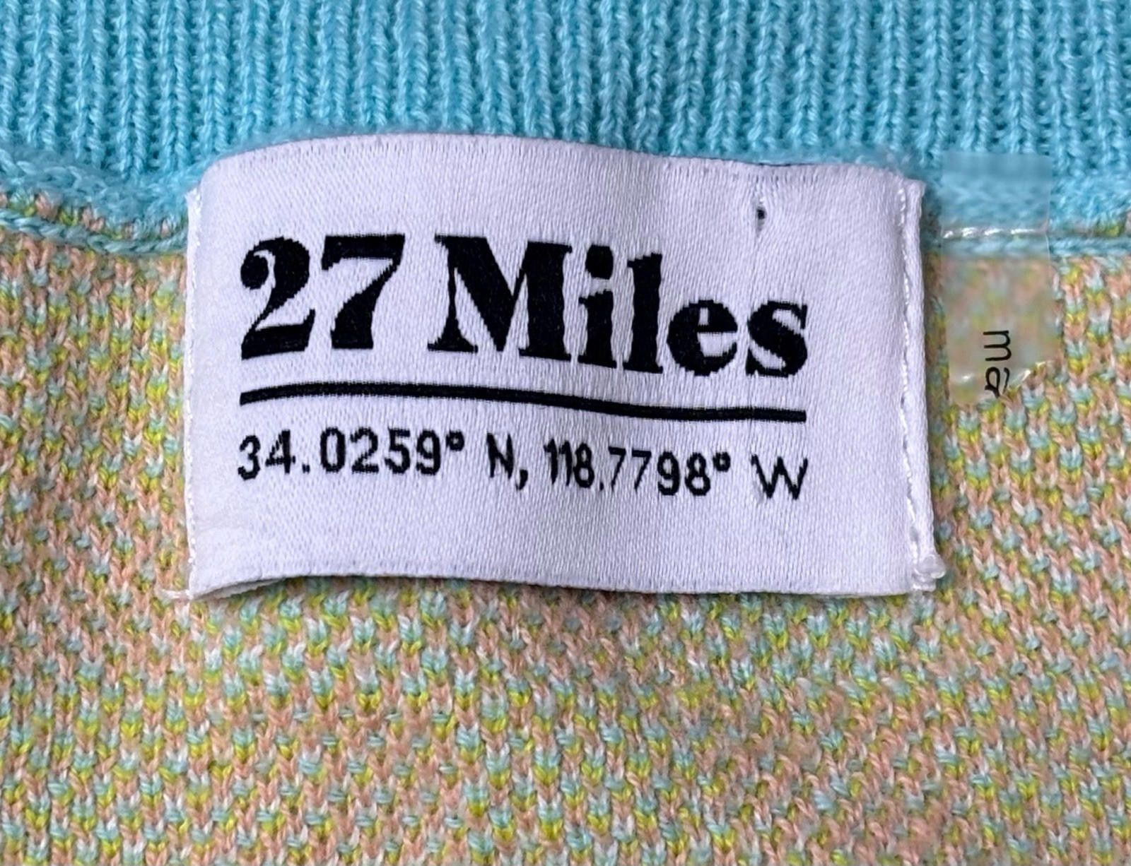Other 27 Miles Sweater Women's Medium Cotton Colorblock Check Size M / US 6-8 / IT 42-44 - 2 Thumbnail