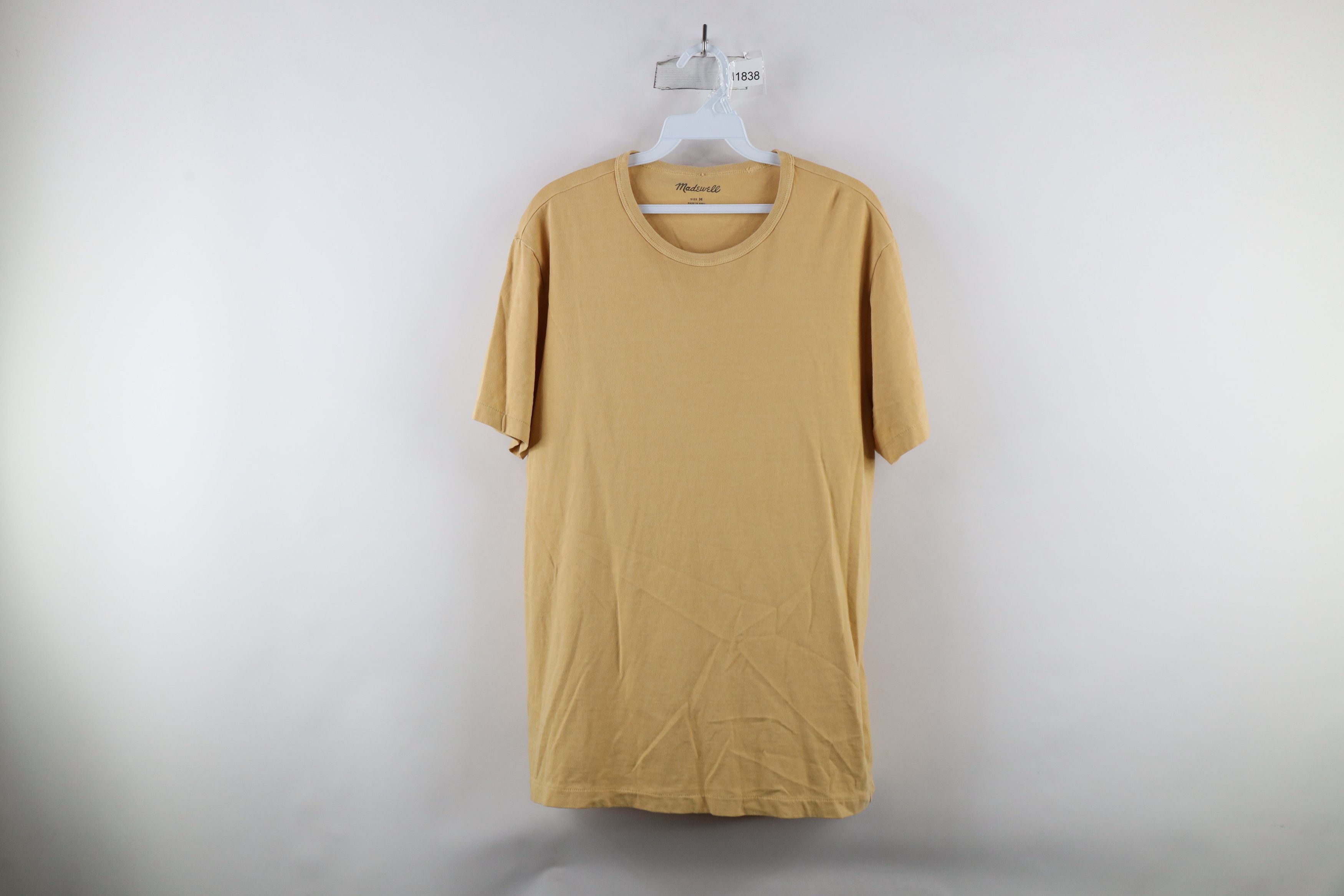 Madewell × Vintage Madewell All Day Blank Short Sleeve T-Shirt Yellow Cotton Size US M / EU 48-50 / 2 - 1 Thumbnail