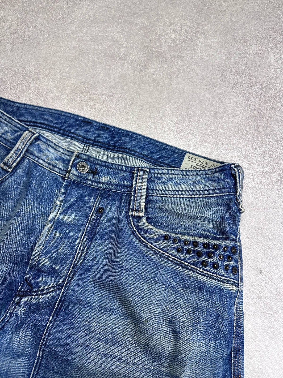 Diesel Vintage 90s Diesel Avantgarde Grunge Y2K Jeans 34 Size US 34 / EU 50 - 7 Thumbnail