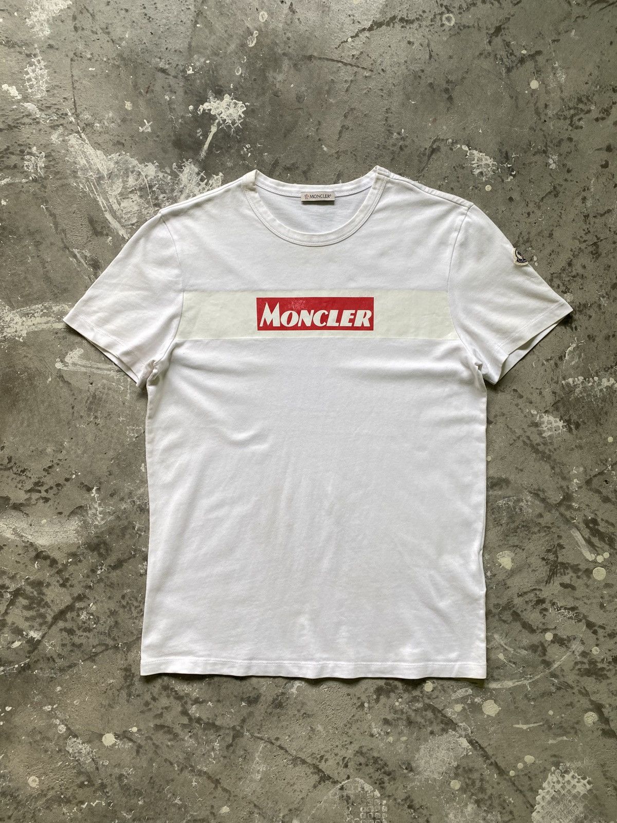Moncler Moncler Box Logo White T-Shirt Size US S / EU 44-46 / 1 - 1 Thumbnail