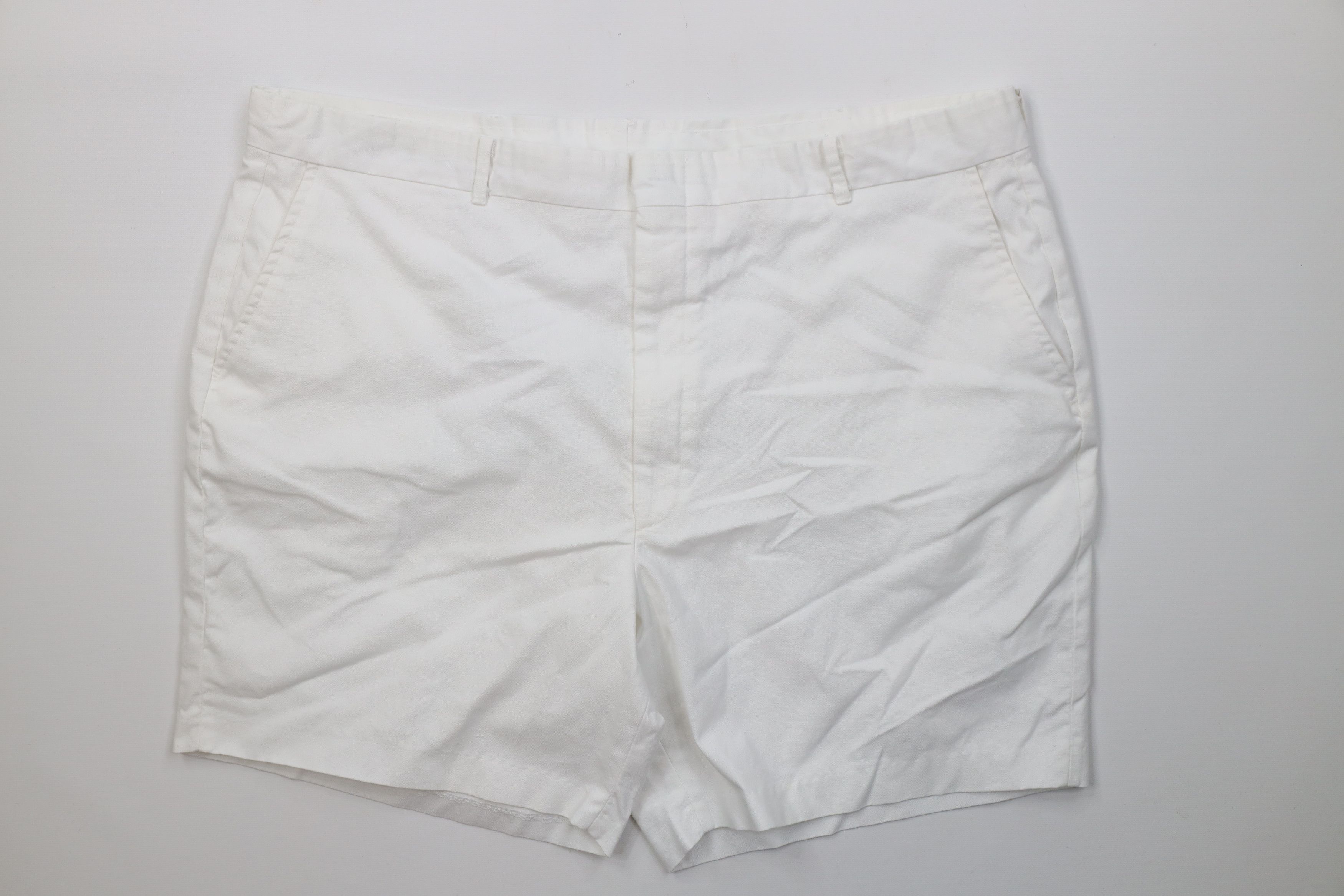 Vintage Vintage 90s Streetwear Knee Knit Chino Golf Shorts White USA Size US 42 / EU 58 - 1 Thumbnail