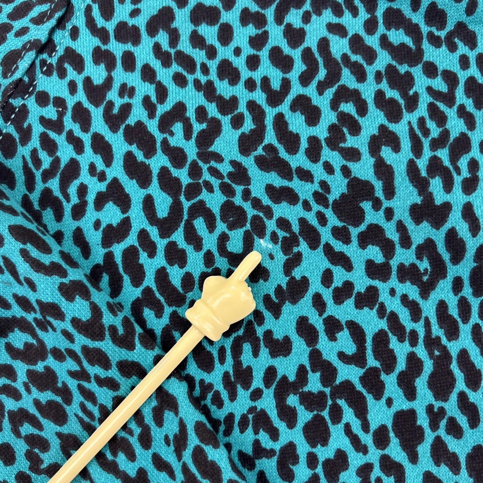 Designer JUN & IVY vintage animal print green black sweatshirt Sz-XS Size XS / US 0-2 / IT 36-38 - 8 Thumbnail