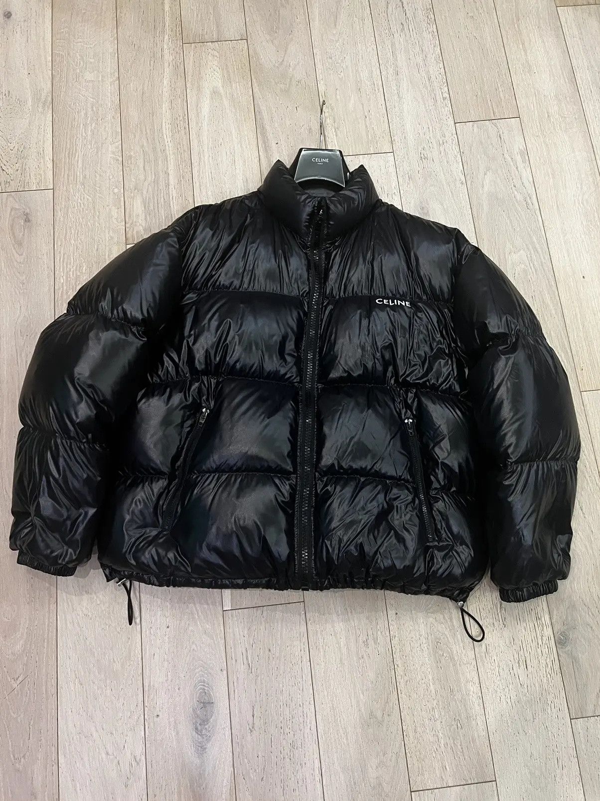 Celine × Hedi Slimane Celine Hedi Black Puffy Jacket Size US M / EU 48-50 / 2 - 2 Thumbnail