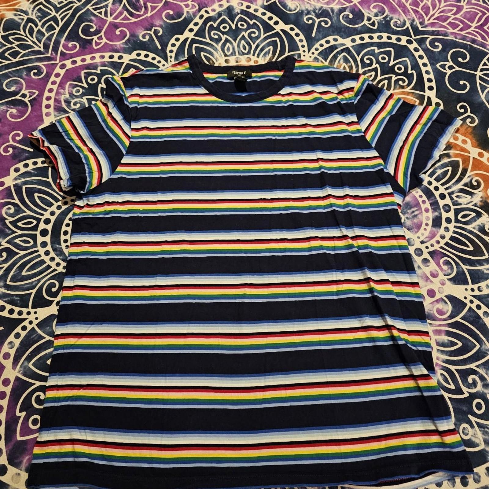 Forever 21 Forever 21 Men's Multicolored T-shirt Size US XL / EU 56 / 4 - 2 Thumbnail