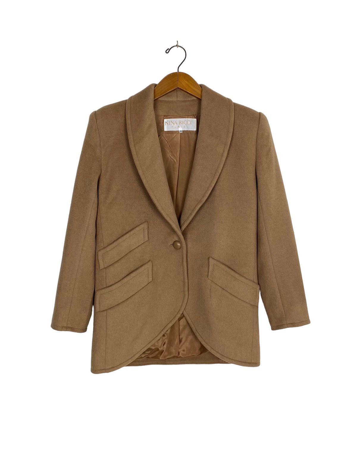 Nina Ricci Rare‼️ Vintage Nina Ricci Paris Wool Coat Made in France Size M / US 6-8 / IT 42-44 - 1 Thumbnail