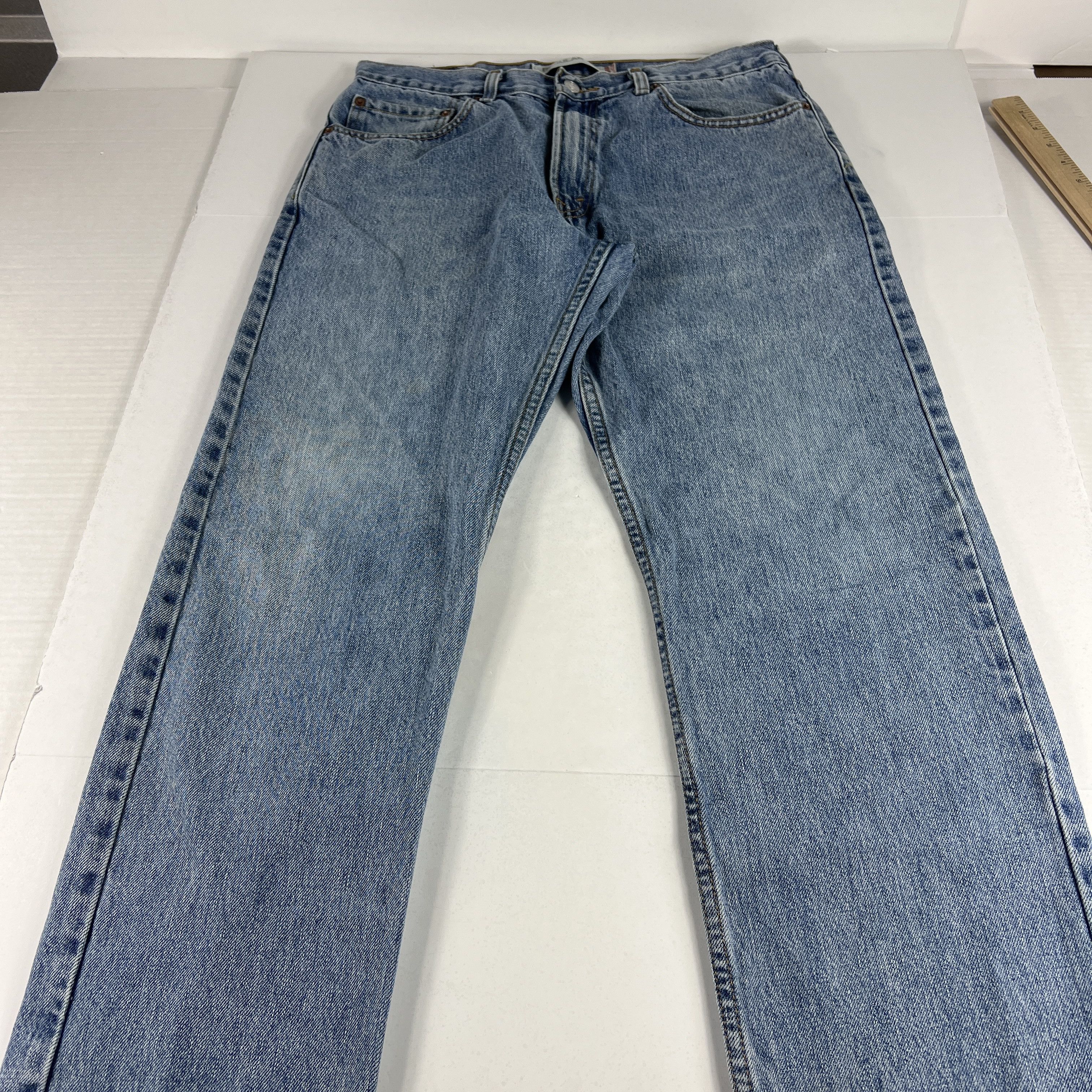 Levi's × Vintage Y2K Levi's Jeans 505 Straight Blue Faded Cotton Denim Size US 34 / EU 50 - 1 Thumbnail