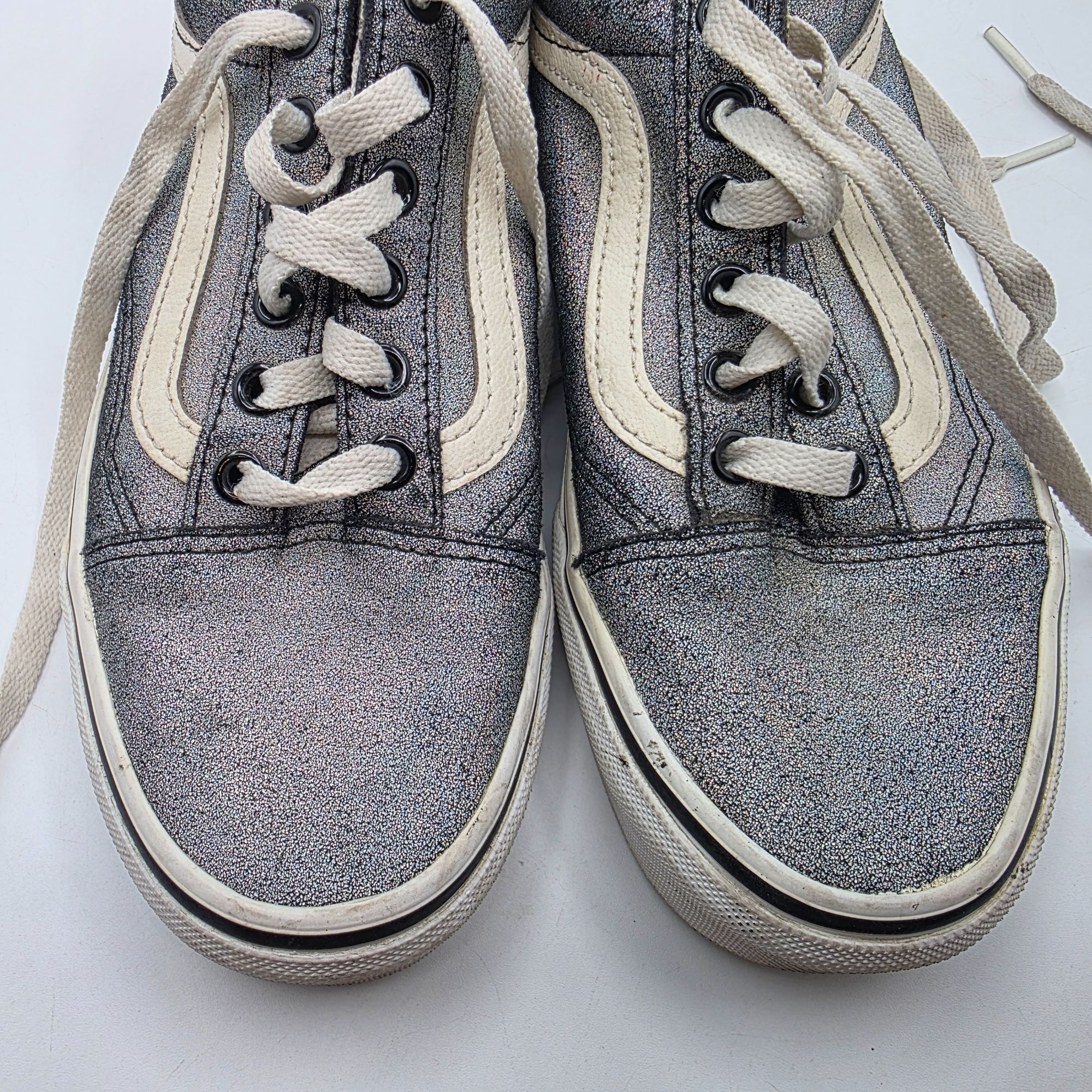 Vans Vans Old Skool Prism Womens Size 6.5 Silver Glitter Casual S Size US 6.5 / IT 36.5 - 10 Thumbnail