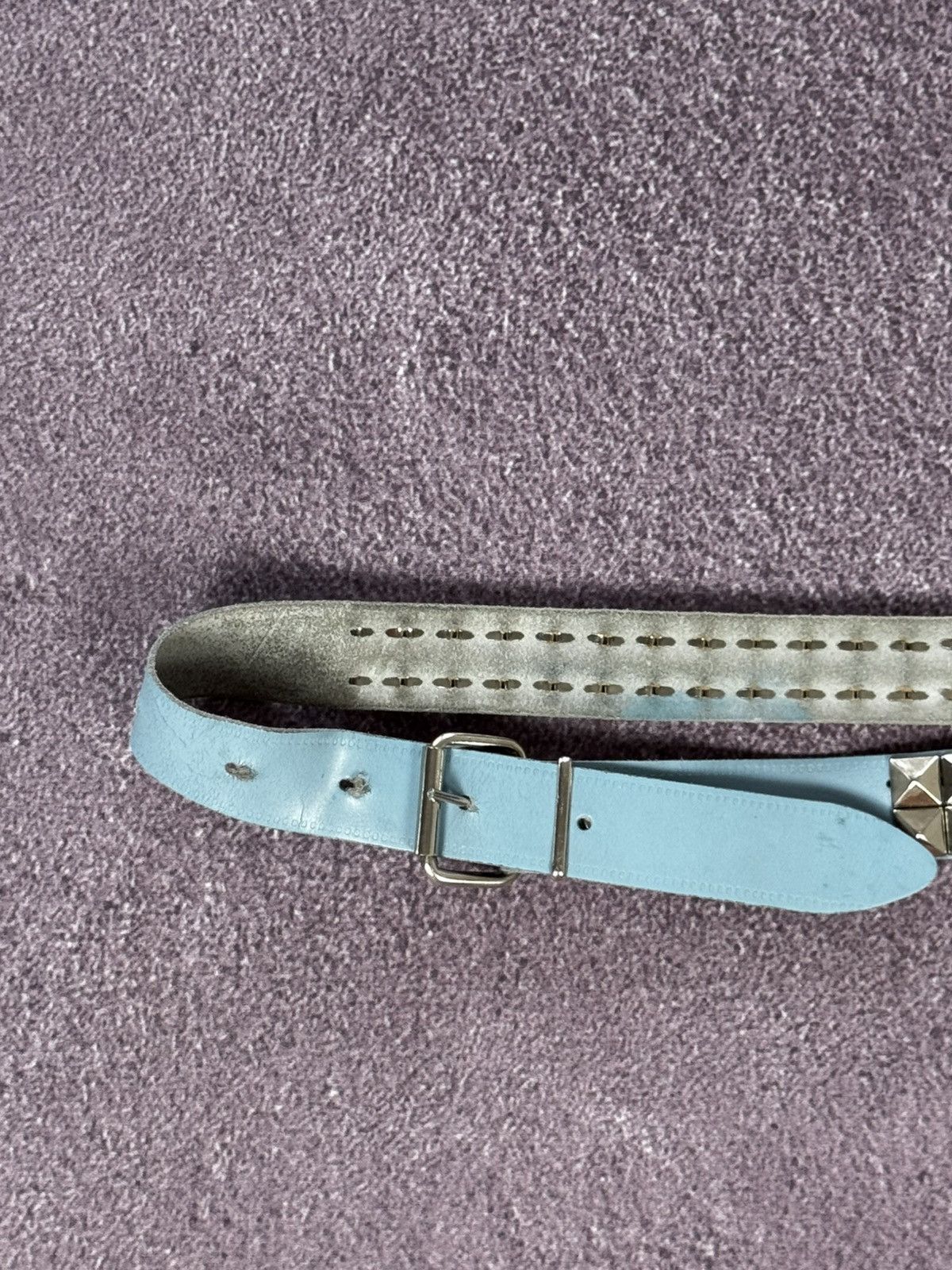Japanese Brand Vintage Pyramid Studded Punk Belt Y2K Size ONE SIZE - 2 Thumbnail