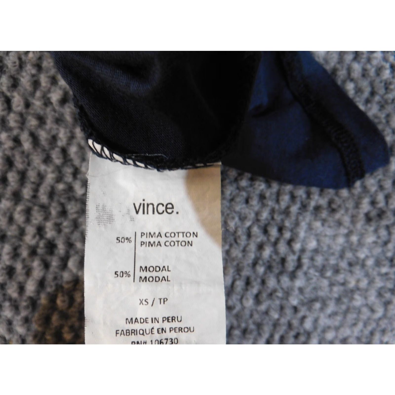Vince Vince Top Womens XS blue stretch tee casual classic Shirt Adult XS Blue Classic Stretch Vince Womens XS Tee Size XS / US 0-2 / IT 36-38 - 7 Thumbnail