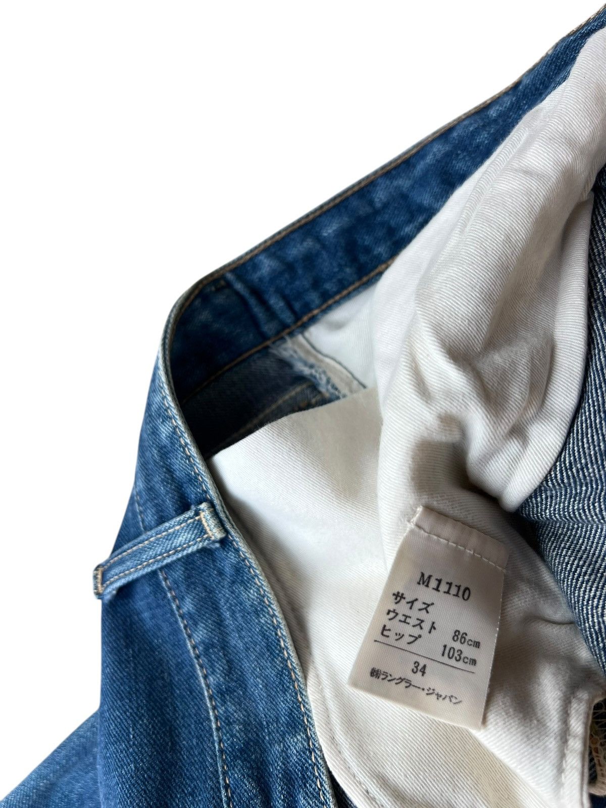 Vintage Vintage 90s Wrangler Blue Bell Fade Denim Selvedge Jeans Size US 34 / EU 50 - 23 Thumbnail