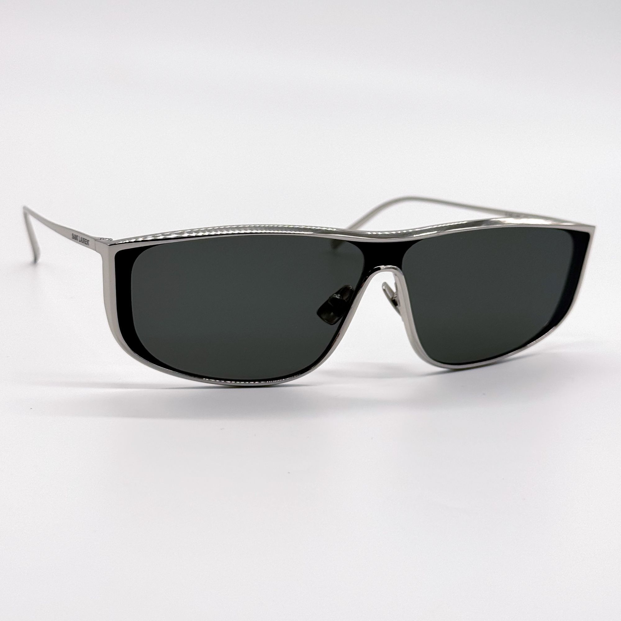 Saint Laurent Paris NEW SAINT LAURENT SL605 LUNA 001 SILVER SUNGLASSES SL 605 SH Size ONE SIZE - 4 Thumbnail