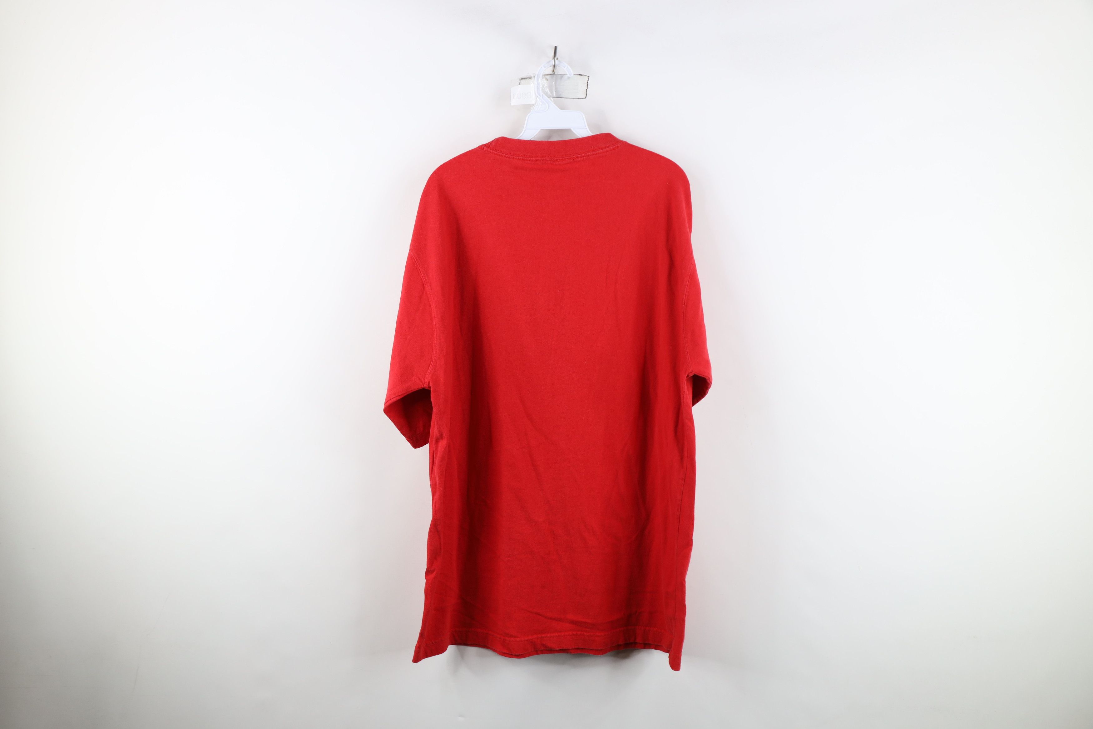 Vintage Vintage 90s Spell Ohio State University Football T-Shirt Red Size US XL / EU 56 / 4 - 12 Thumbnail