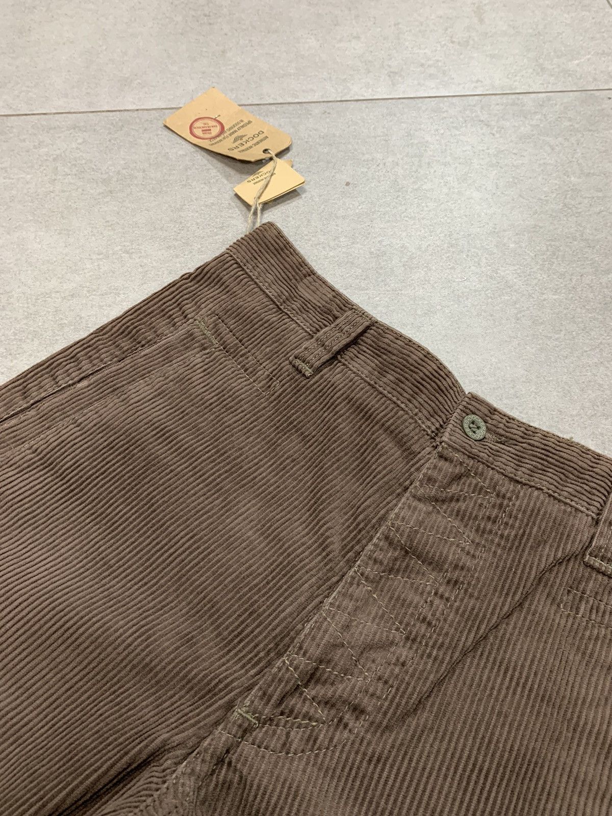 Dockers Y2k 00s Vintage deadstock Docker Corduroy mini Flare trouser Size US 29 - 3 Thumbnail