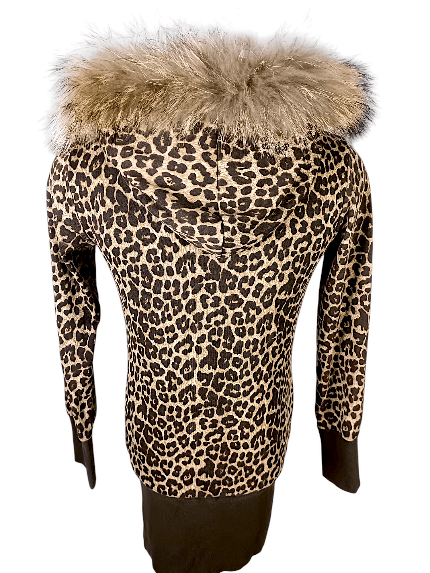Japanese Brand JOKY GAL Leopard Print Fur Zipper Hoodie Size US S / EU 44-46 / 1 - 22 Thumbnail