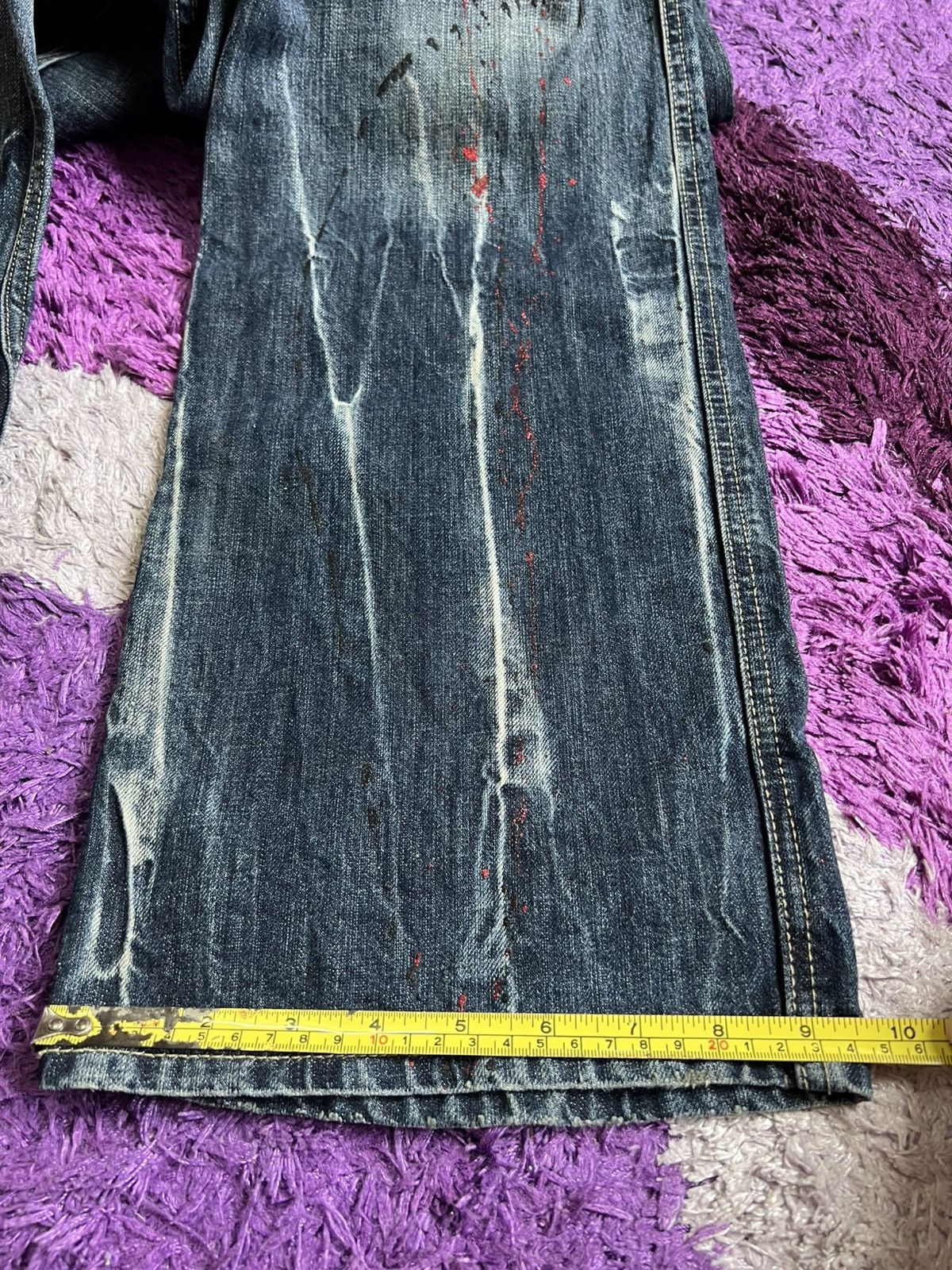 If Six Was Nine × Japanese Brand × Vintage Root Three Style Flare Denim Jeans Size US 32 / EU 48 - 15 Thumbnail