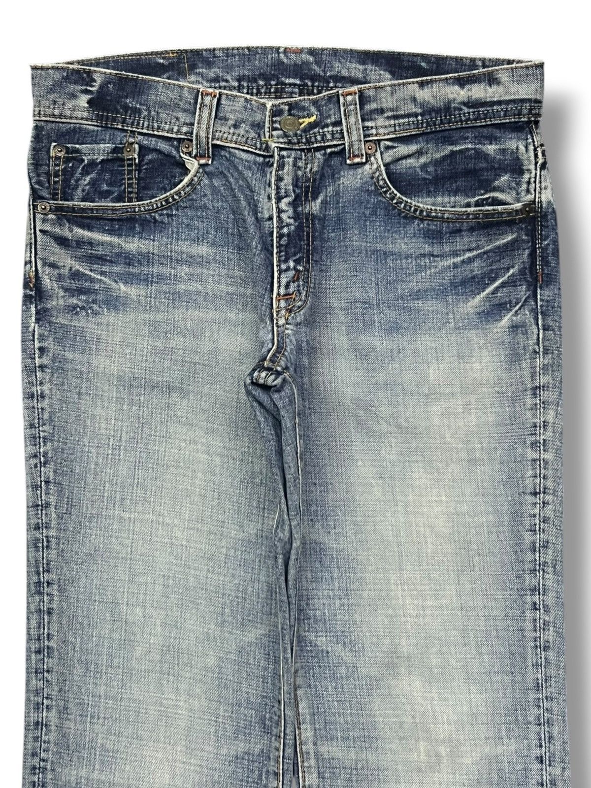 Japanese Brand Bootcut Vintage GL Heart Japan - Faded Wash,Distressed Denim Size US 34 / EU 50 - 4 Thumbnail
