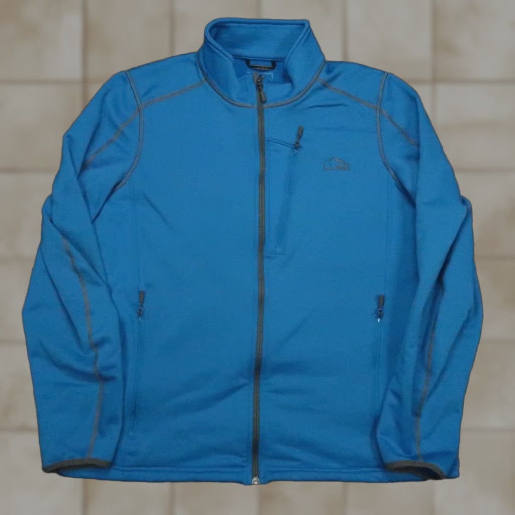 Vintage L.L. Bean Jacket Mens Extra Large Blue Pro Stretch Fleece Full Zip Pockets XL Size US XL / EU 56 / 4 - 1 Thumbnail
