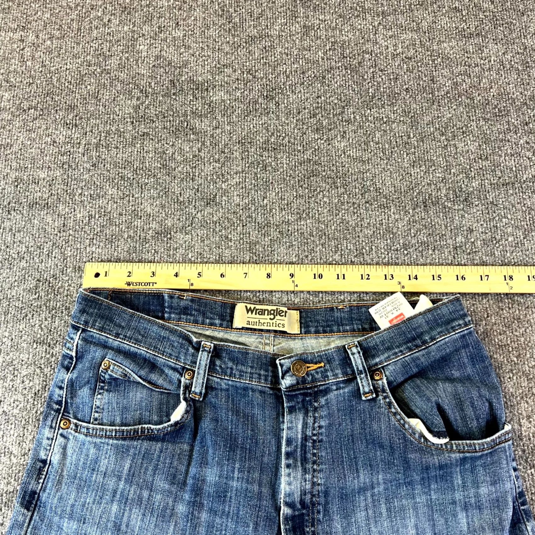 Wrangler Wrangler Jeans Mens 34x31 Blue Denim Regular Fit 5-Pockets Streetwear Size US 34 / EU 50 - 3 Thumbnail