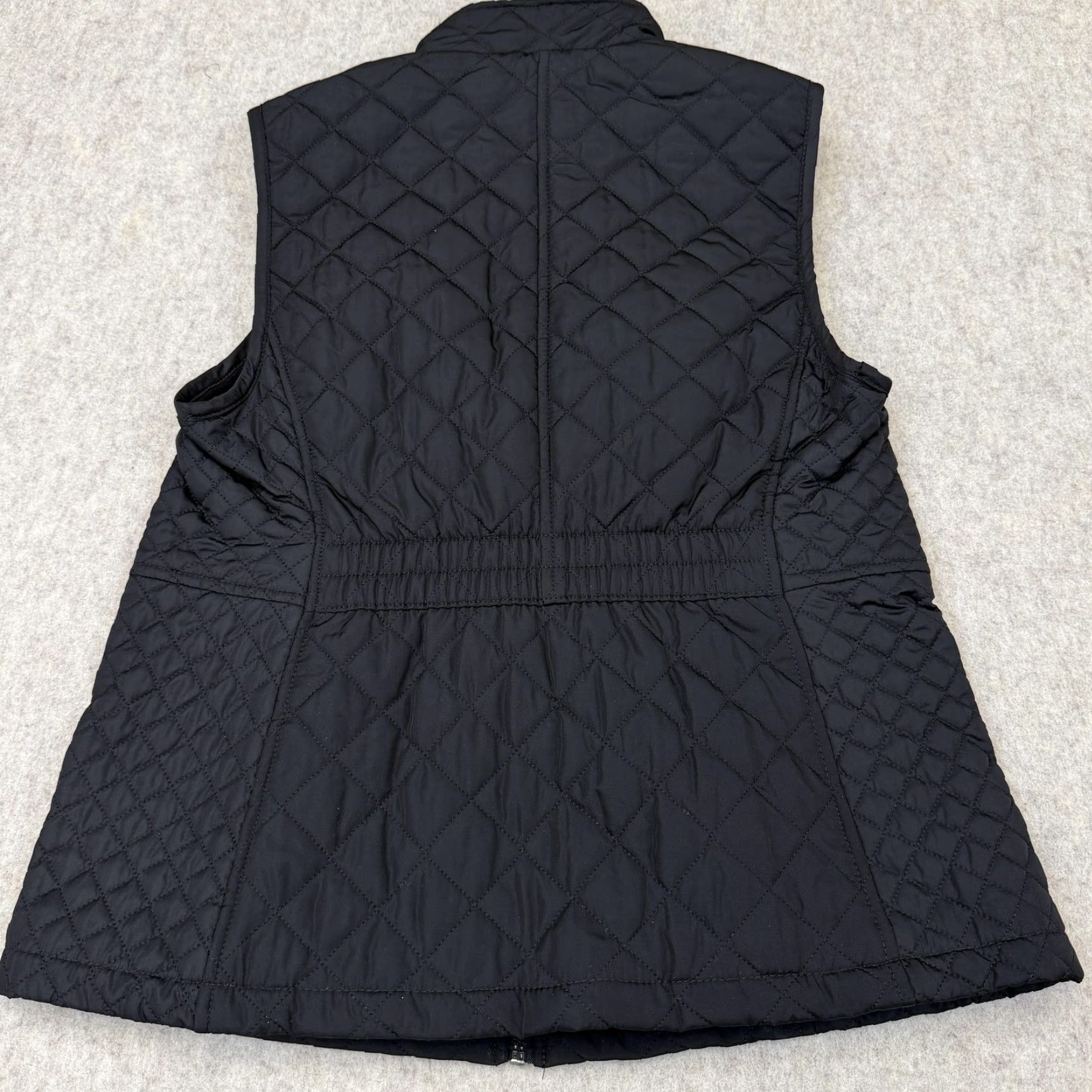 Croft & Barrow VINTAGE Croft & Barrow Vest Womens Small Black Quilted Fleece Lined Full Zip Pockets Size S / US 4 / IT 40 - 6 Thumbnail