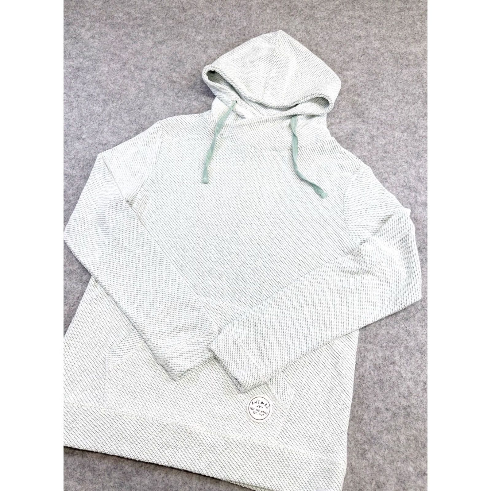 Vintage VINTAGE Animal Tahitian hoodie sweatshirt UK12 mint green womens pullover Used Size XL / US 12-14 / IT 48-50 - 3 Thumbnail