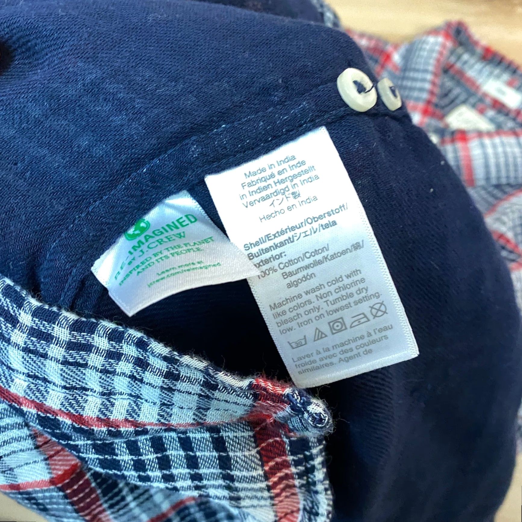 J.Crew J.Crew Slim Fit Plaid Button-Down Shirt Mens M Red Navy White Size US M / EU 48-50 / 2 - 6 Thumbnail