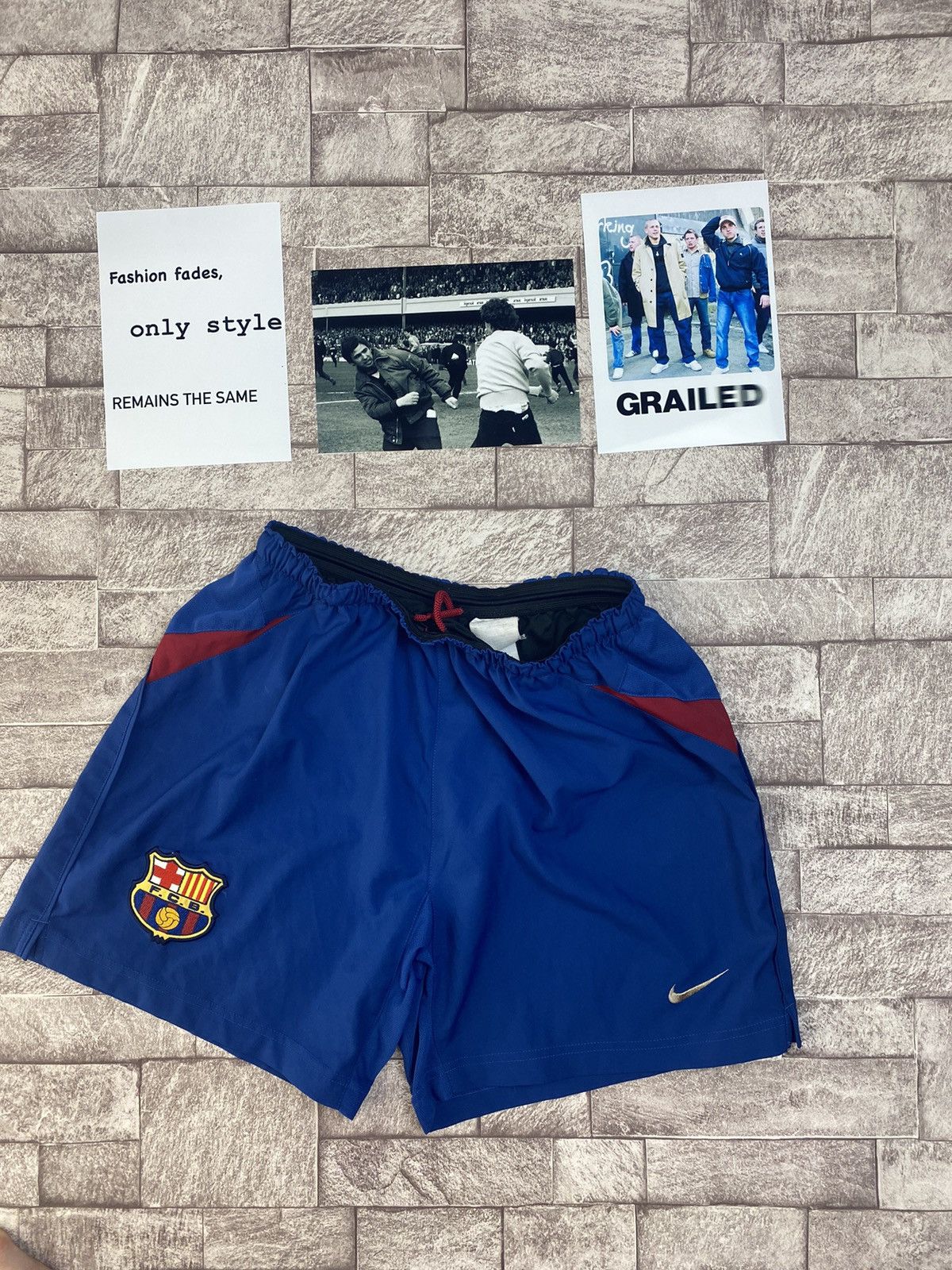 Nike × Vintage FC BARCELONA 2002-2003 HOME FOOTBALL SOCCER SHORTS NIKE Size US 32 / EU 48 - 7 Thumbnail