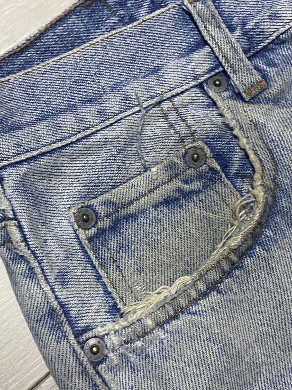 Maison Margiela Vintage 80s Liberto Made in Italy Denim Jeans Natural Fade Size US 30 / EU 46 - 11 Thumbnail