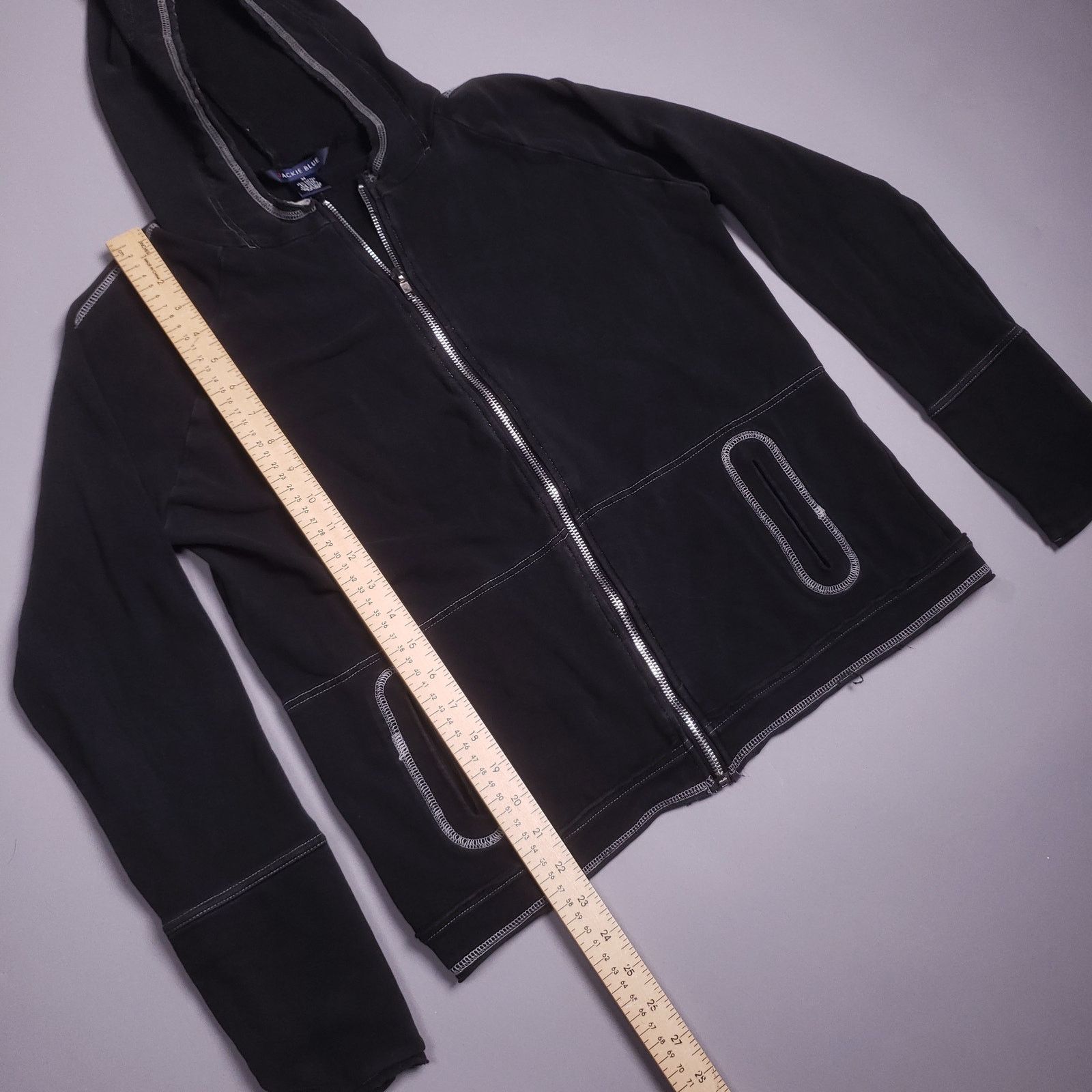 Vintage Vintage y2k Jackie Blue Womens zip-up hoodie Size M / US 6-8 / IT 42-44 - 6 Thumbnail
