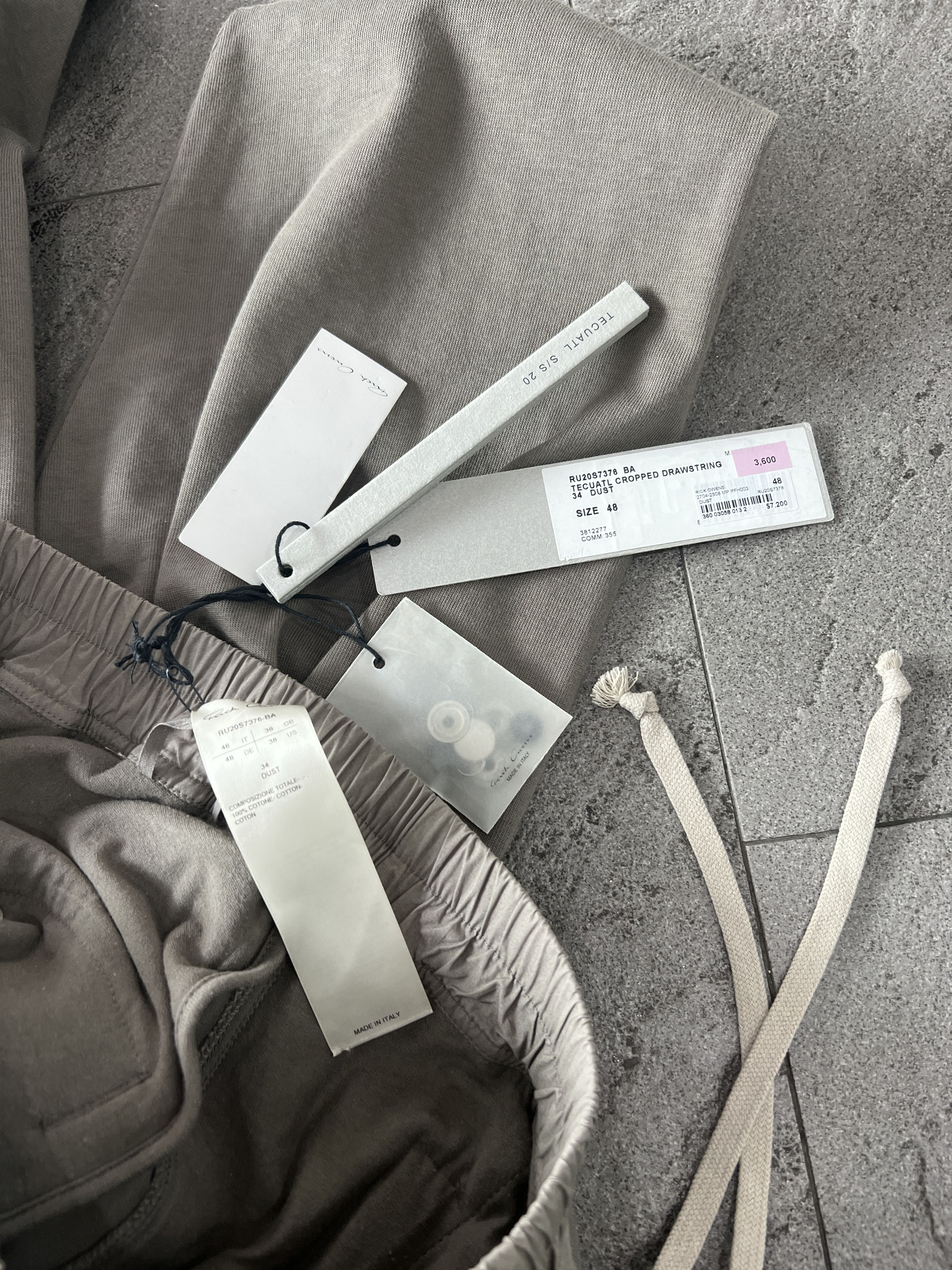 Rick Owens Rick Owens Sarouel Cropped Pants Dust Grey Size US 30 / EU 46 - 7 Thumbnail