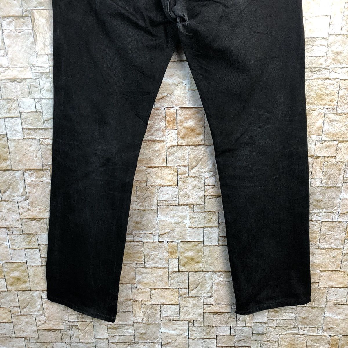 Levi's Levis super Black Denim ripped Pants #7574 Size US 29 - 15 Thumbnail