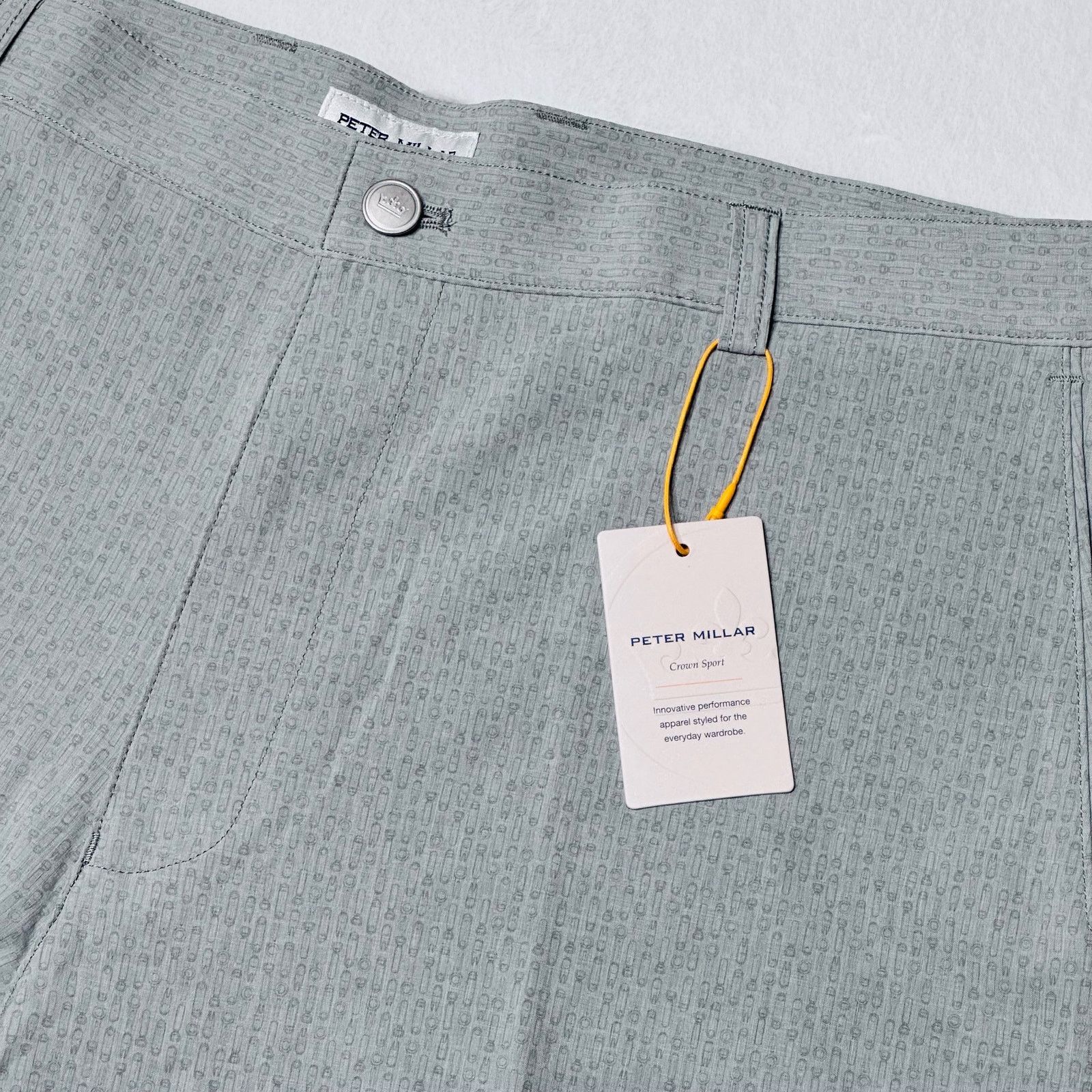 Peter Millar Peter Millar CS Men’s 36 Grey Quick Dry Hybrid Golf Shorts Size US 36 / EU 52 - 4 Thumbnail