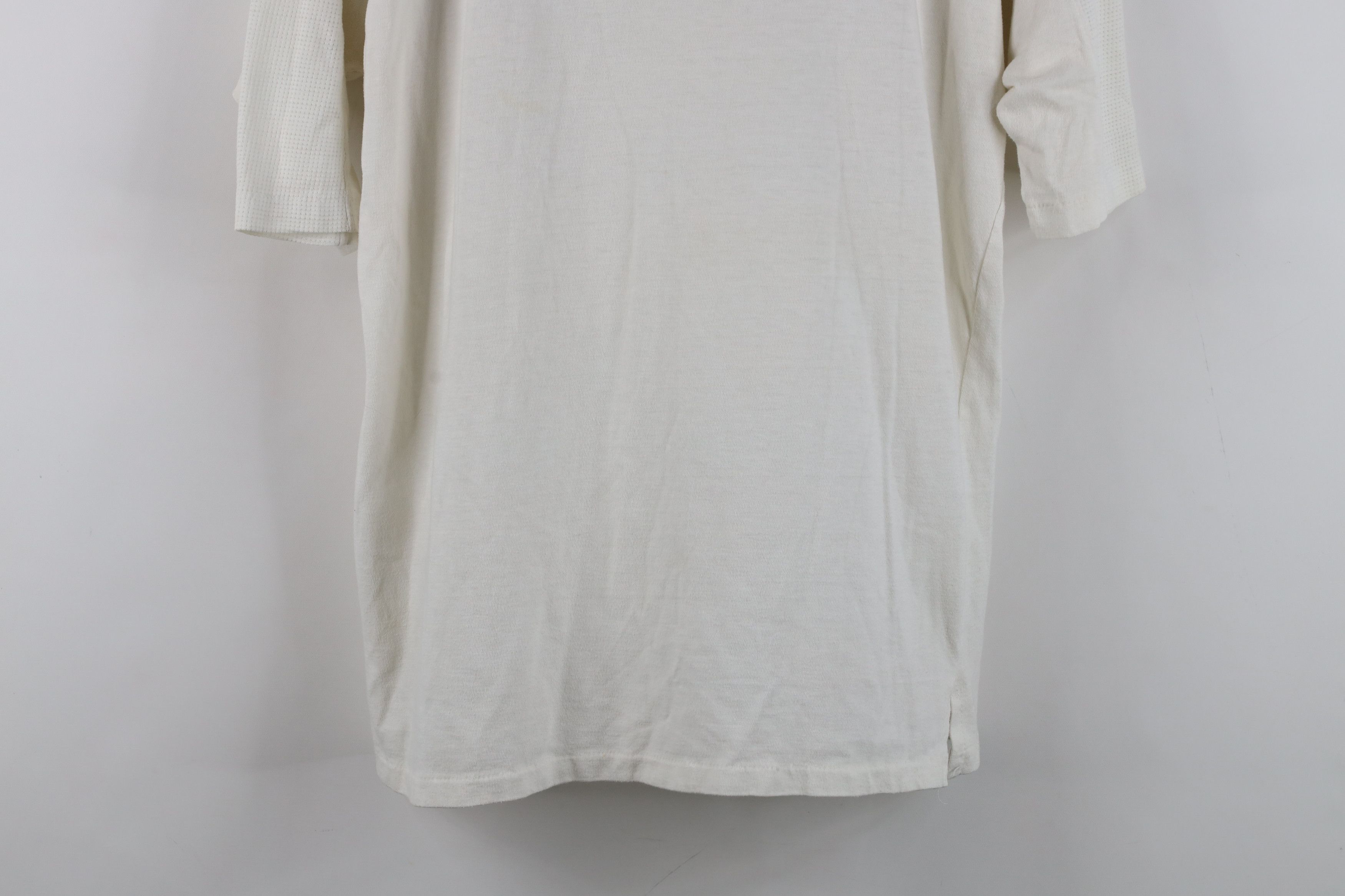 Vintage Vintage 70s College Mesh Henley Jersey T-Shirt White USA Size US M / EU 48-50 / 2 - 3 Thumbnail