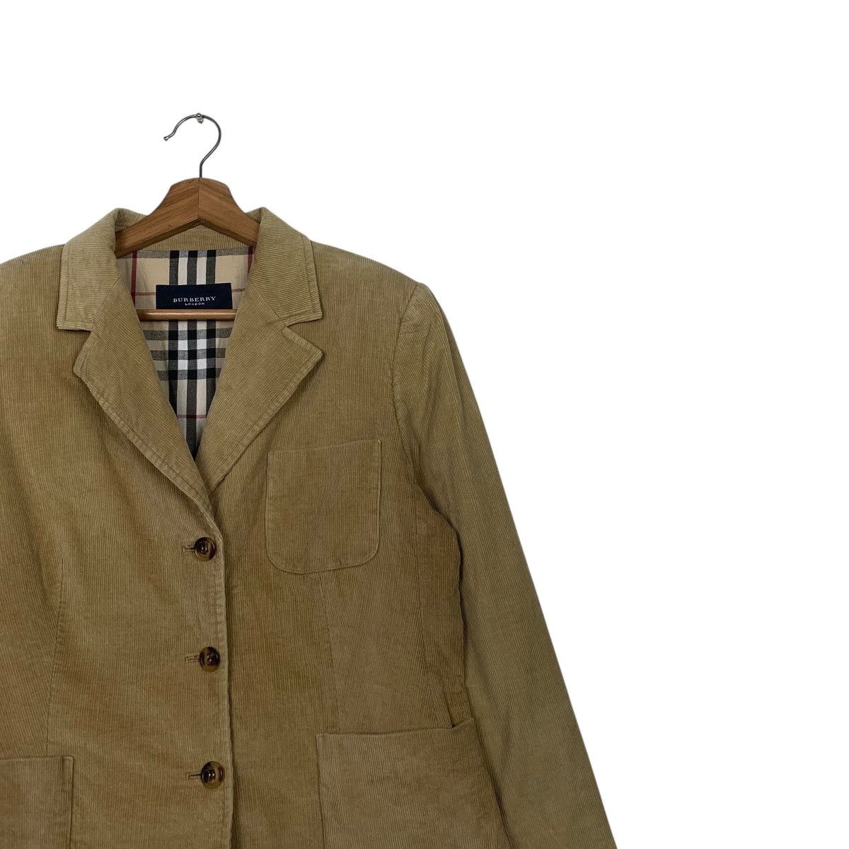 Burberry Burberry London Corduroy Nova Check Women Jacket Size M / US 6-8 / IT 42-44 - 5 Thumbnail
