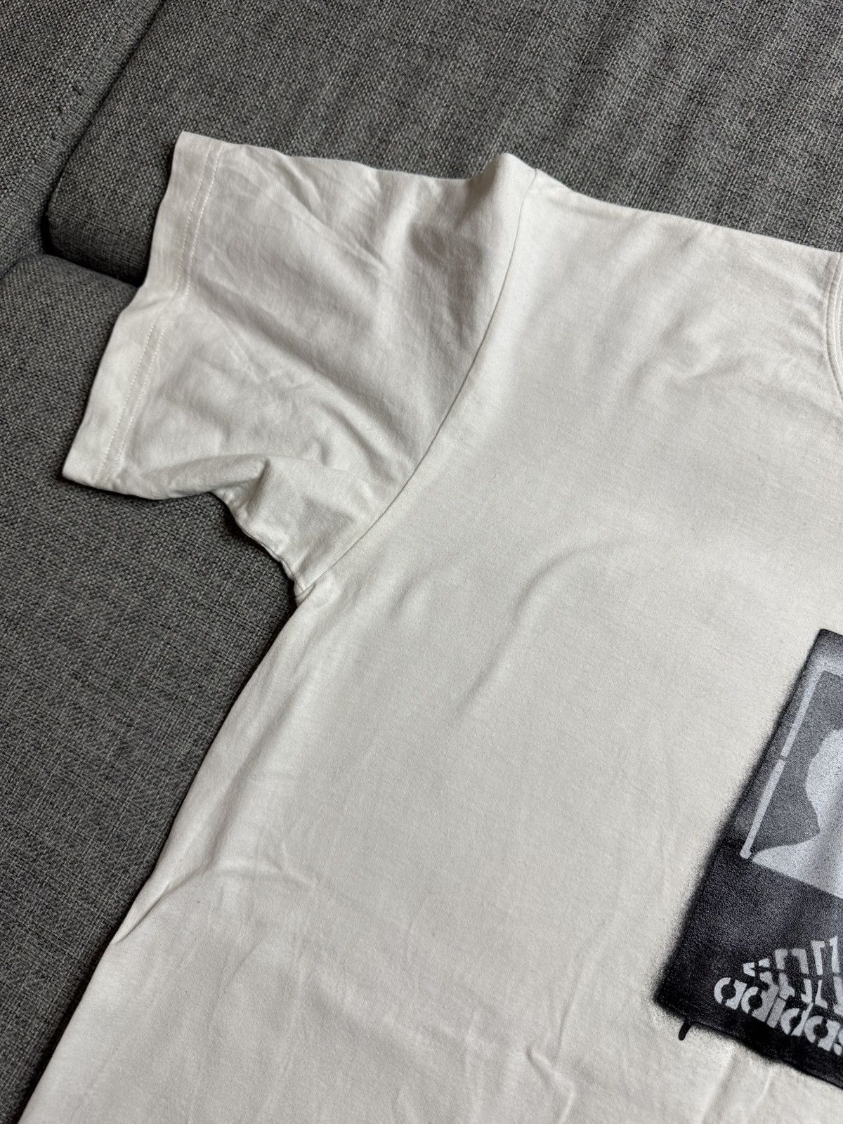 Adidas Vintage Adidas Kobe Two Big Logo white T-Shirt Size US S / EU 44-46 / 1 - 9 Thumbnail