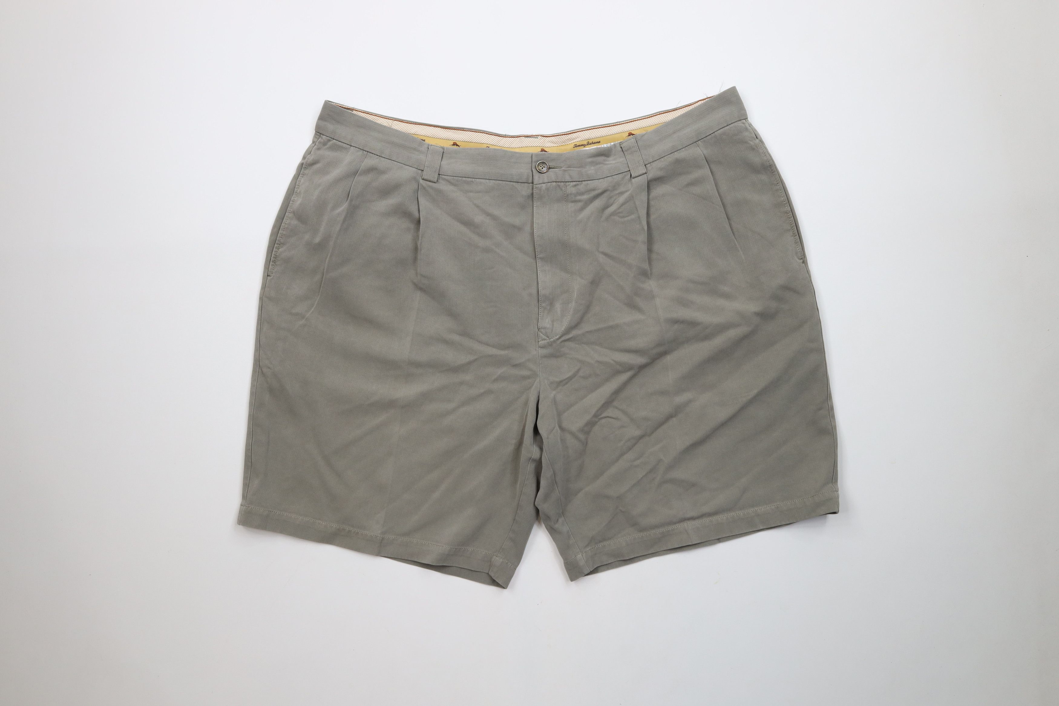 Tommy Bahama × Vintage Vintage Tommy Bahama Above Knee Silk Chino Shorts Green Size US 42 / EU 58 - 1 Thumbnail