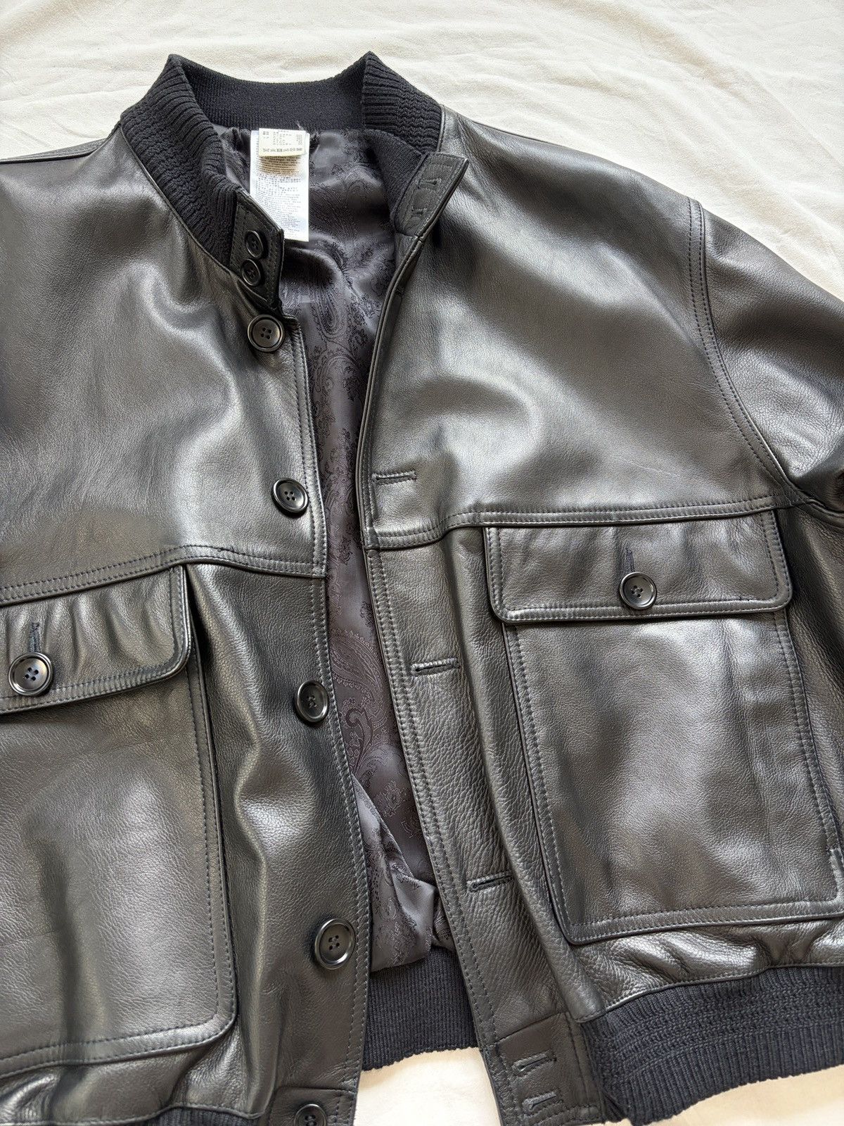 Magliano Magliano AW21 Black Leather Forever Jacket Size US XXL / EU 58 / 5 - 12 Thumbnail