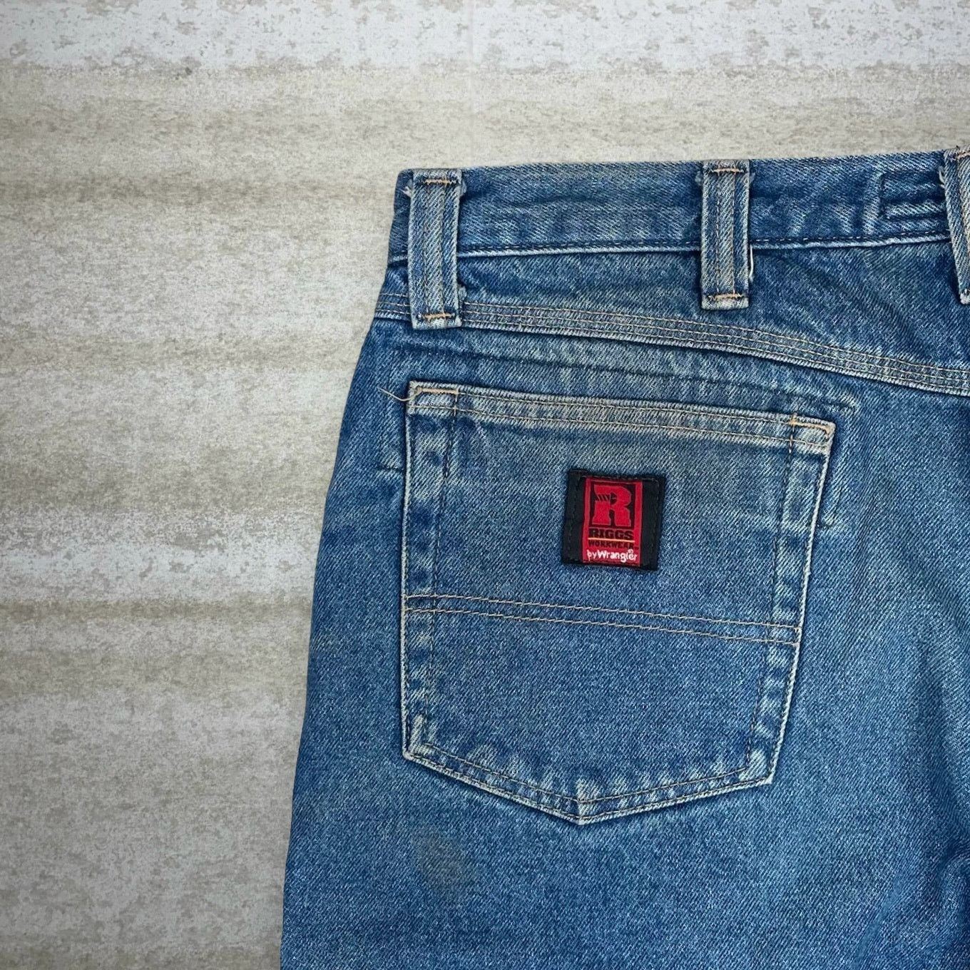Vintage × Wrangler Wrangler Riggs Jeans Relaxed Fit Medium Wash Denim Fleece Size US 38 / EU 54 - 3 Thumbnail