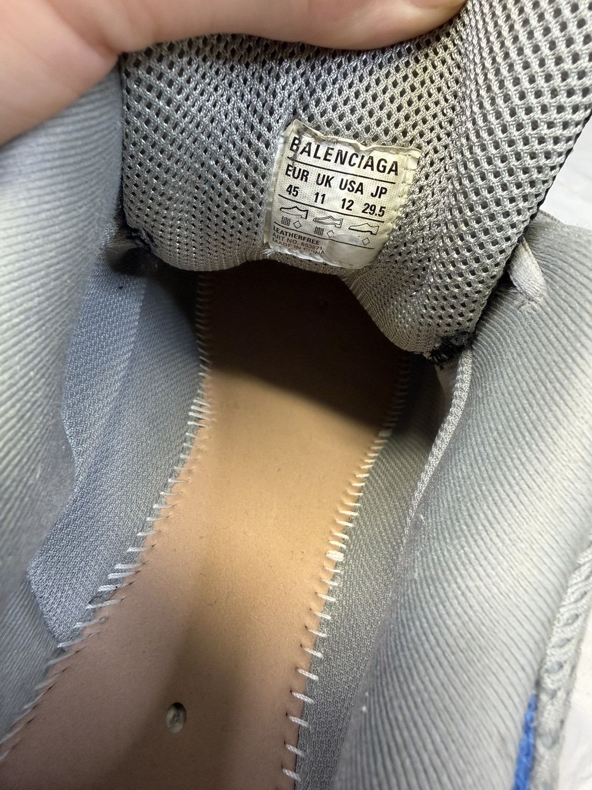 Balenciaga Balenciaga X-Pander ‘Blue Silver’ Size US 12 / EU 45 - 2 Thumbnail