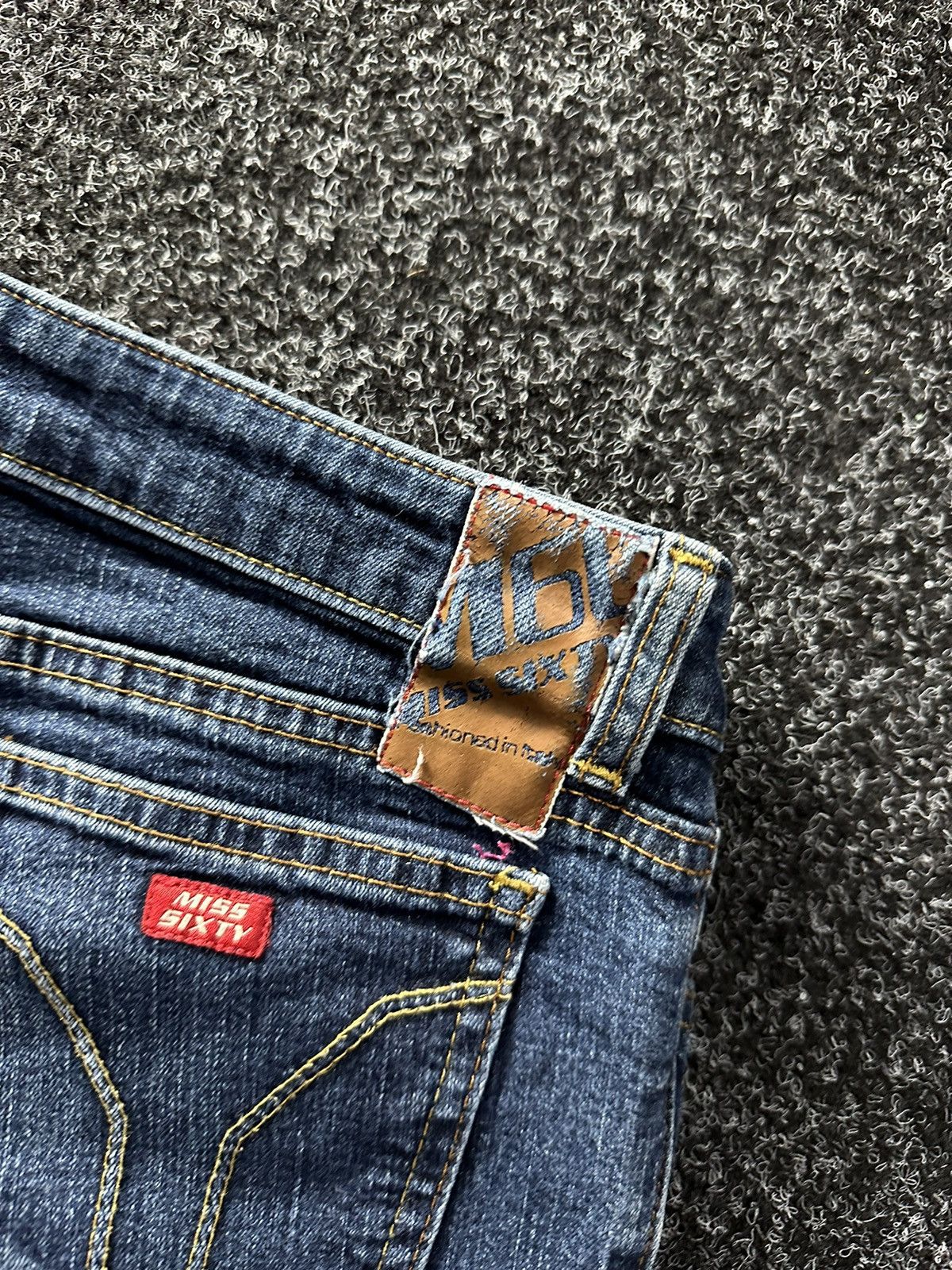 Japanese Brand × Miss Sixty × Vintage 🚨Vintage Y2K Miss Sixty Flared Pants Streetwear 90s Size 31" - 15 Thumbnail