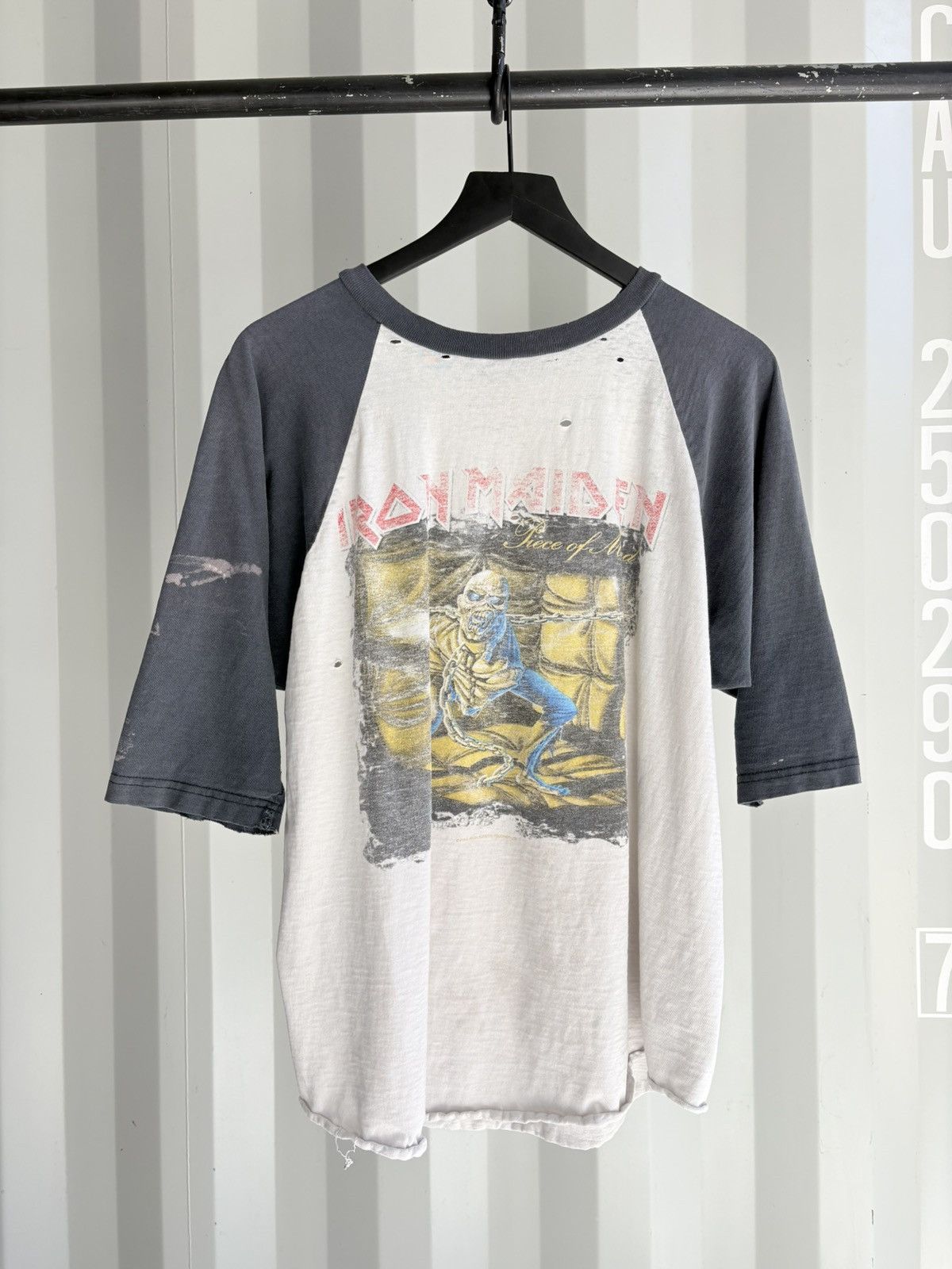 Band Tees Vintage Iron Maiden Shirt Faded Distressed Grunge Band Size US XL / EU 56 / 4 - 2 Thumbnail